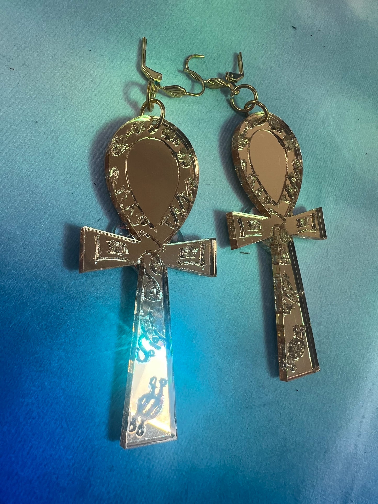 Golden goddess Ankh Earrings 🪽