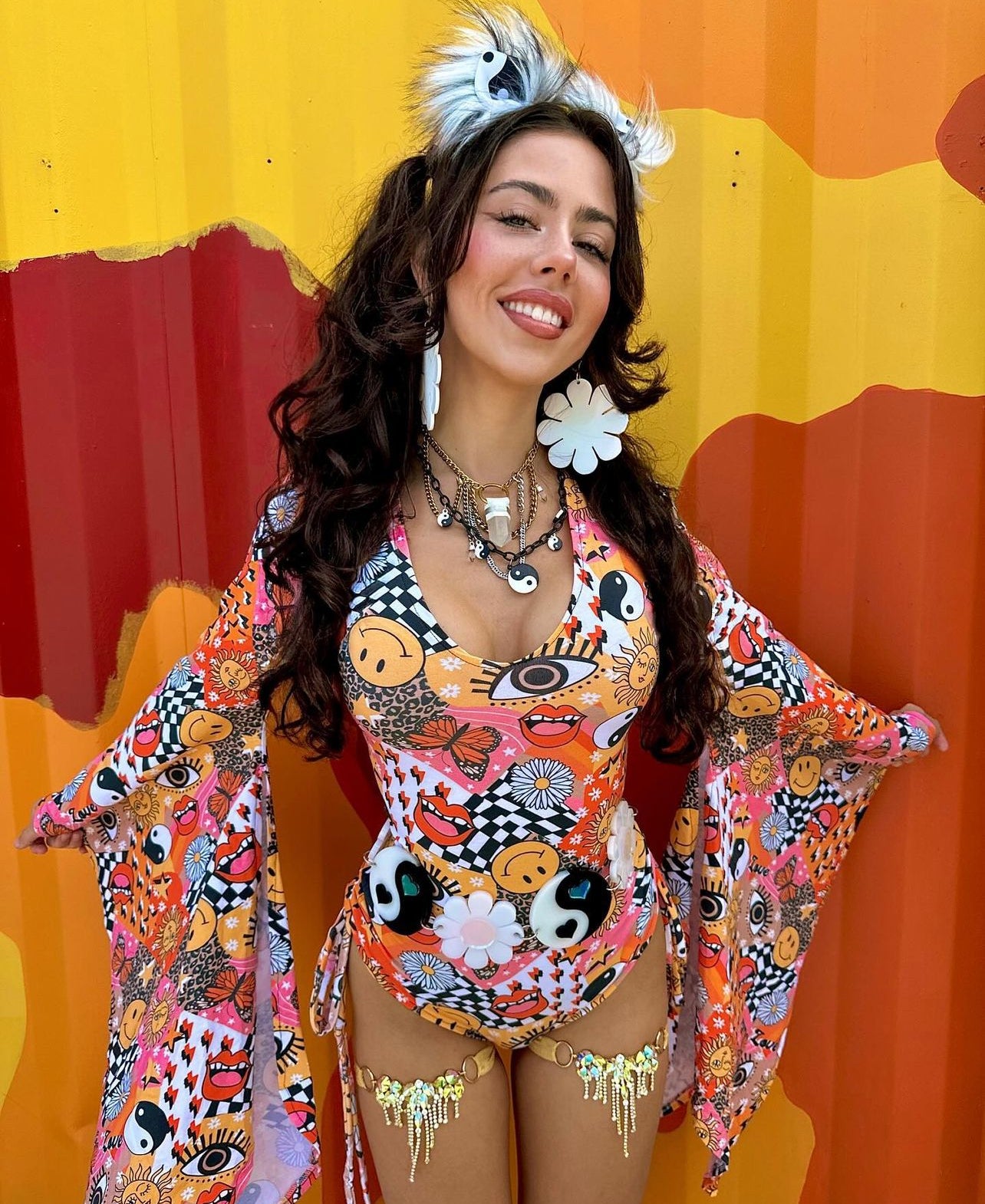 Yin Yang Flower Power Belt