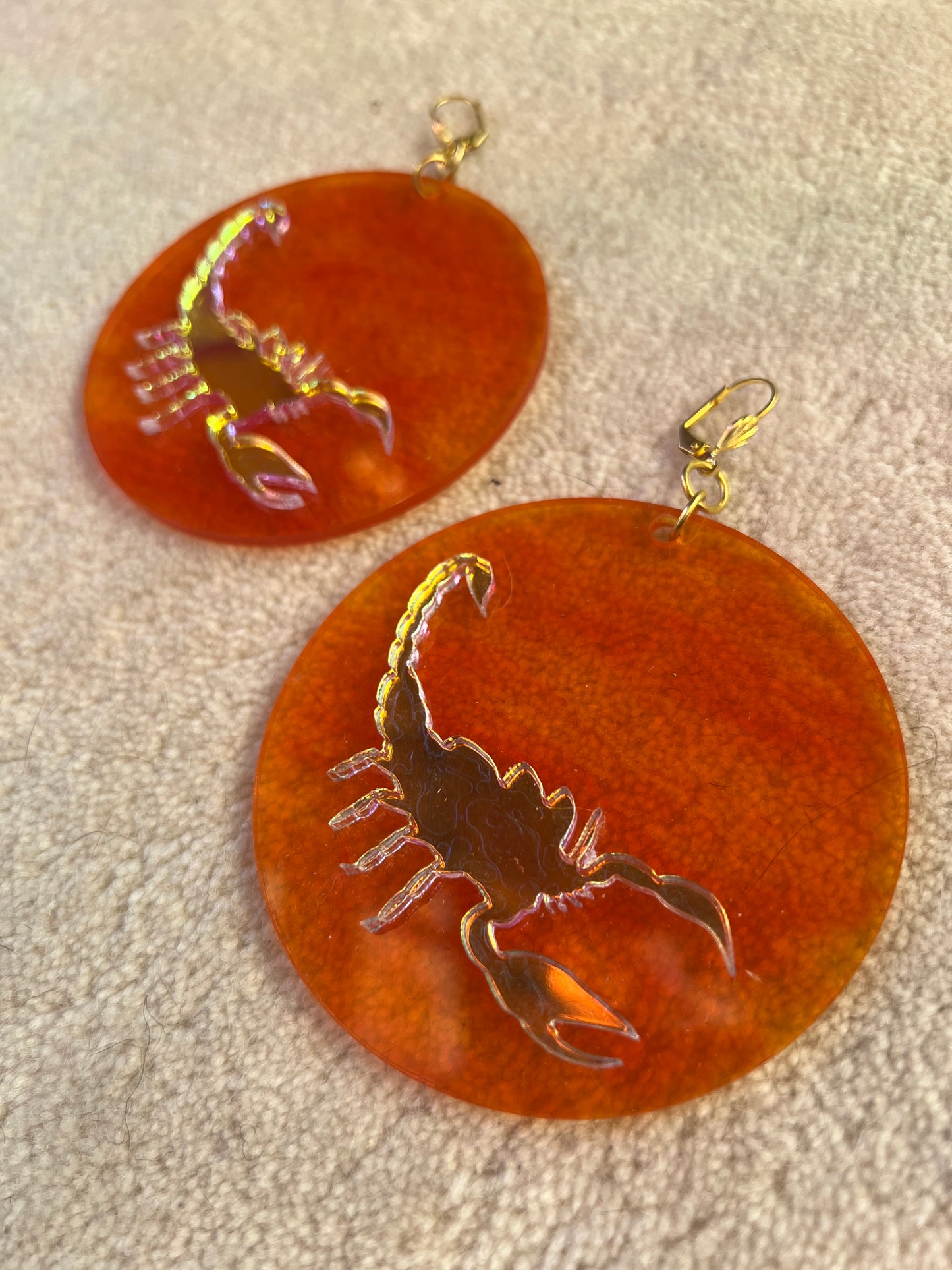 Golden Hour Scorpio earrings 🦂
