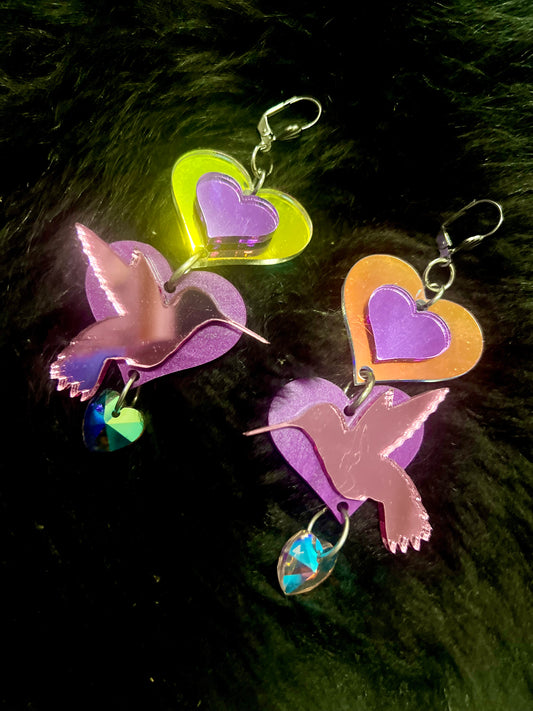 Loving Hummingbird Earrings