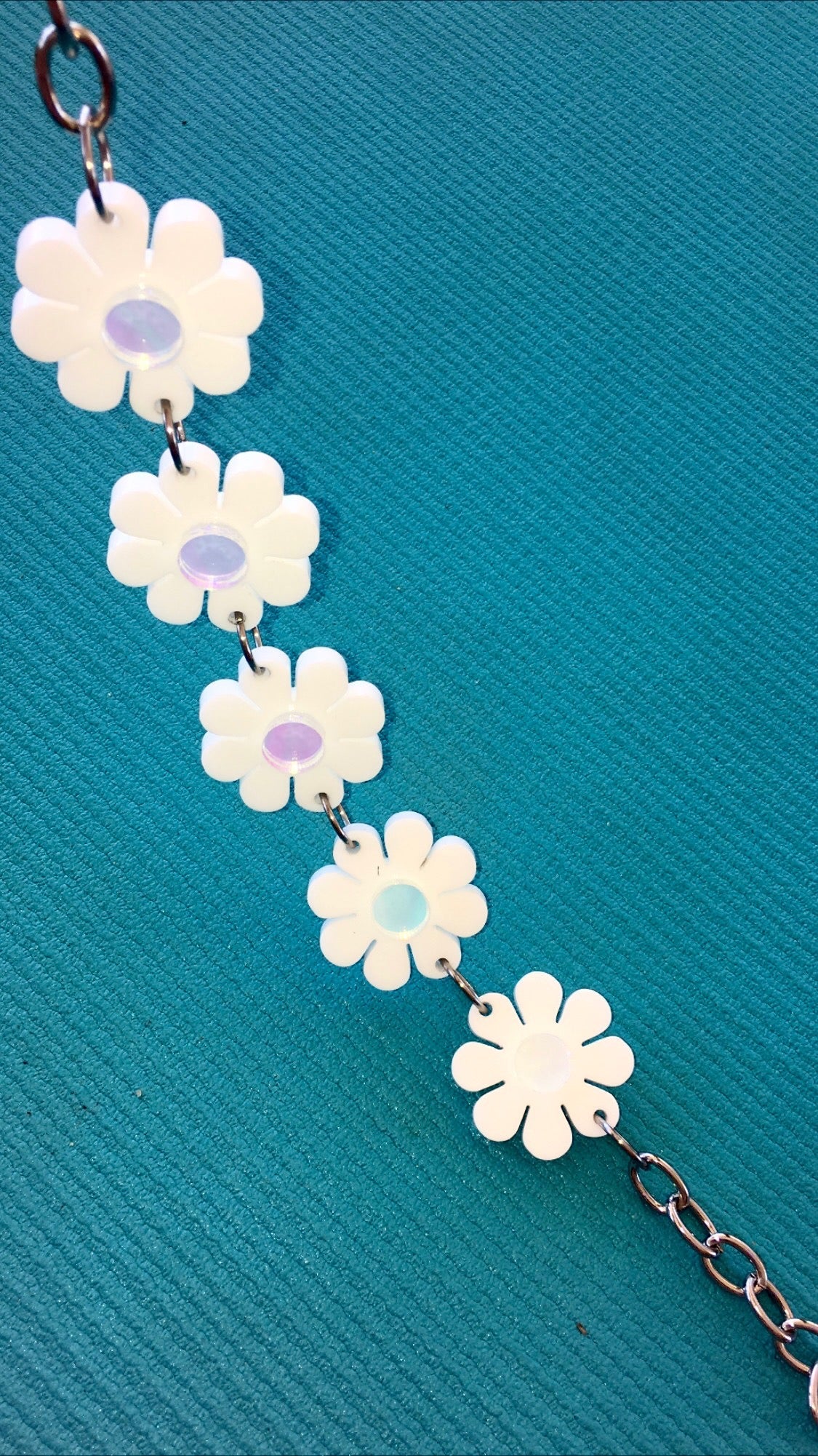 Flower Power Choker white/holographic