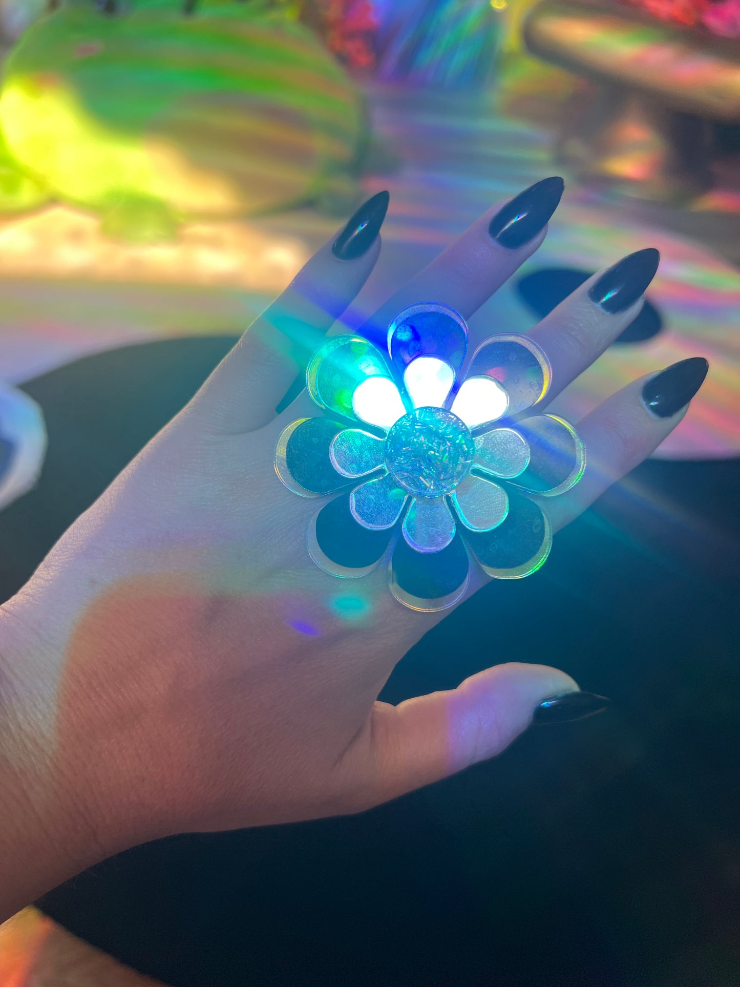 Triple Flower Power Ring