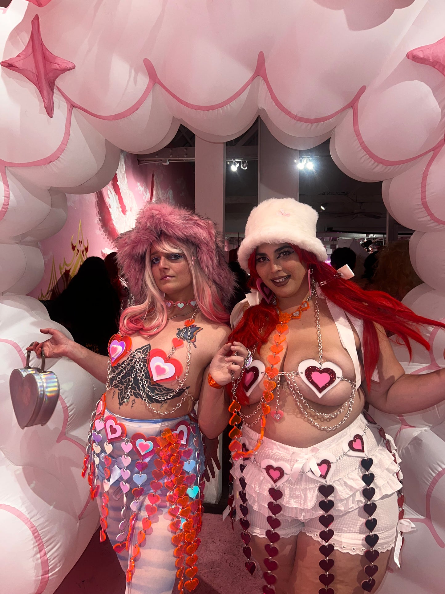 Holographic be my 🩷🦋 Valentine Heart Love Earrings