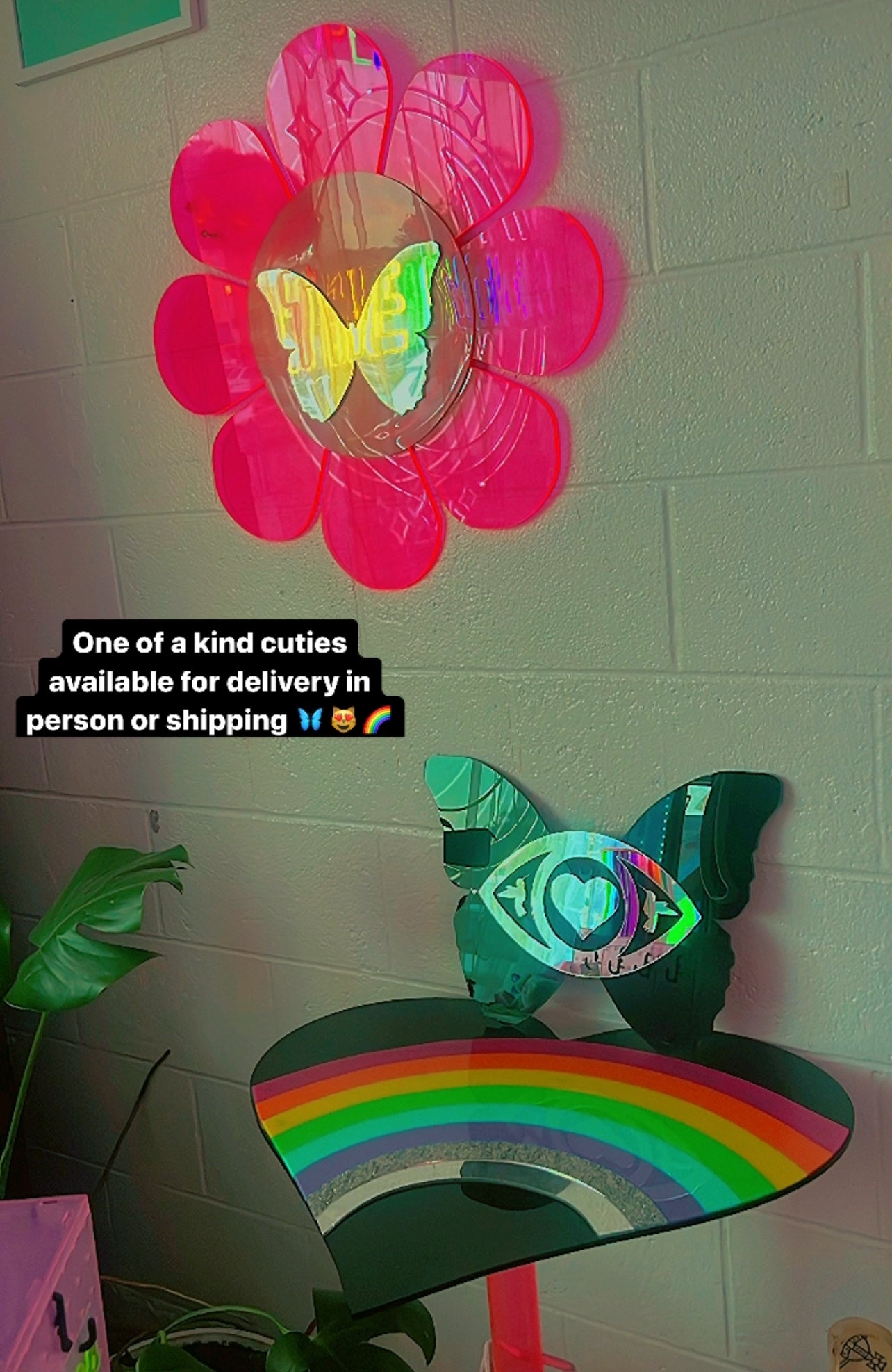 Flower butterfly mirror (ready to ship) 🌸🦋🌸