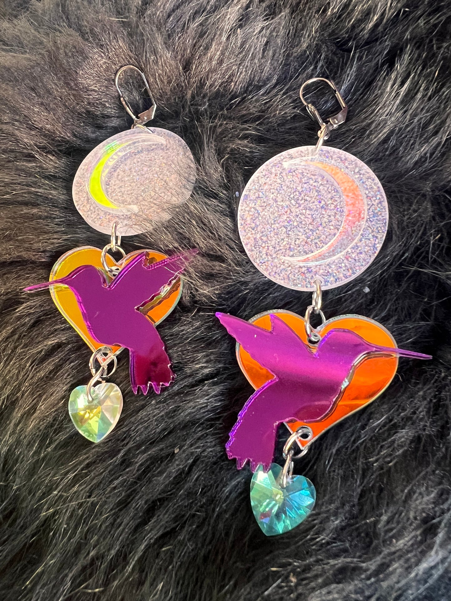 Luna Loving Hummingbird drip Earrings