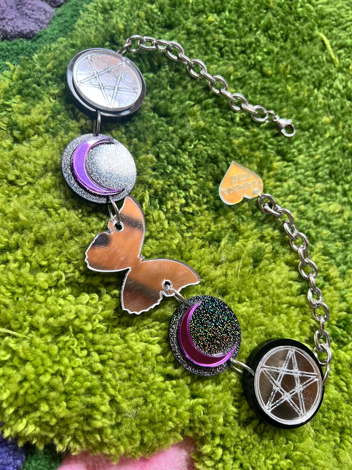 Witchy Butterfly Pentacle Choker 🦋💜🔮