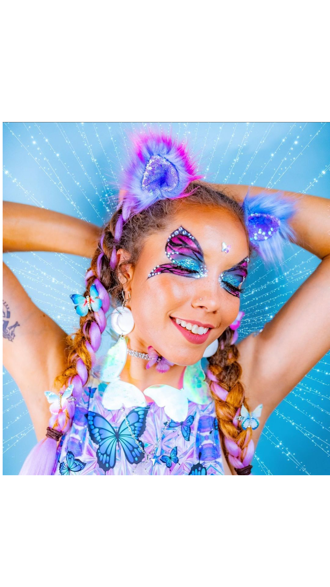 Butterfly Luna goth drip Earrings