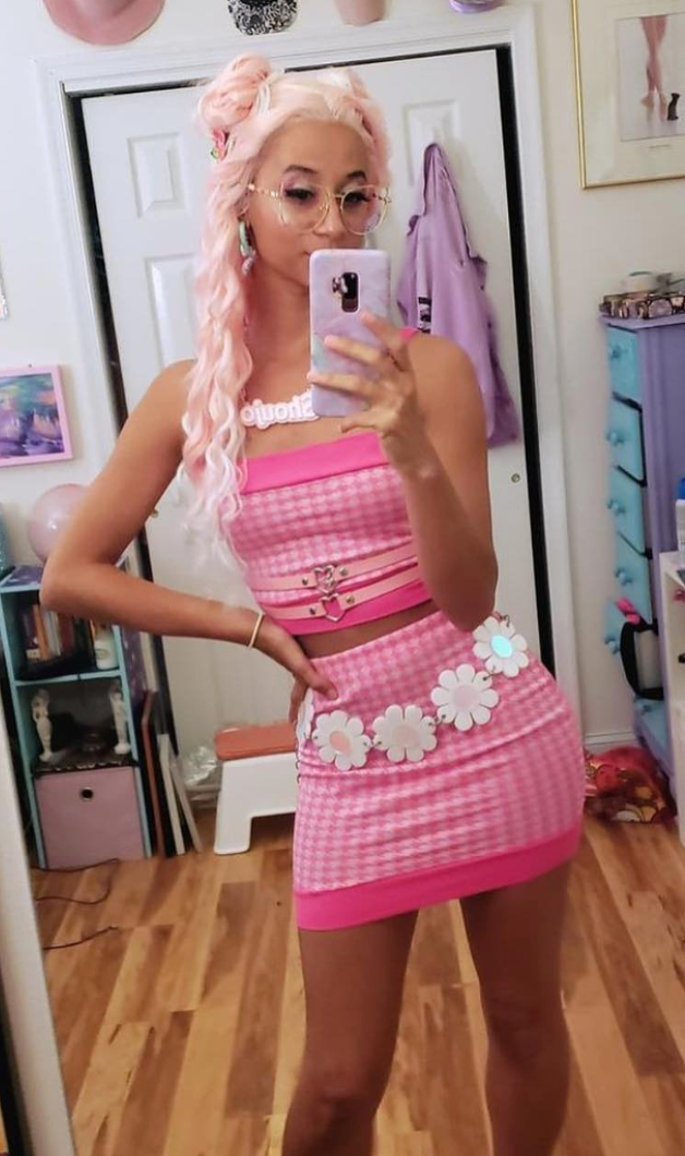 Flower Power Belt Holographic / White