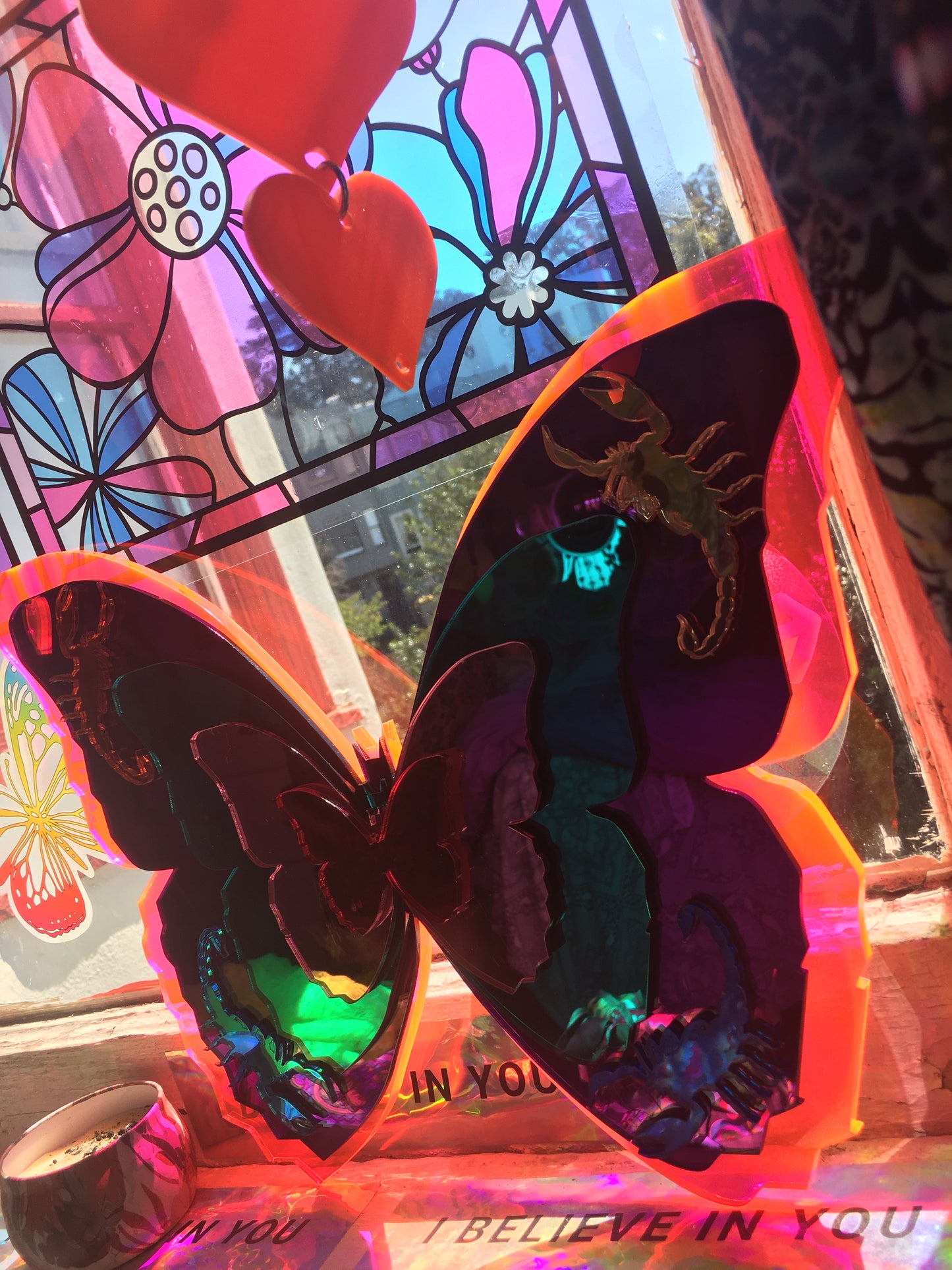 Custom Scorpio Butterfly Mirror