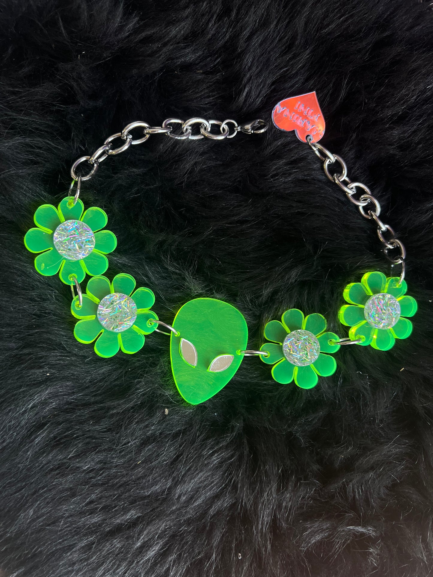 Neon Alienatrix Flower Power Choker