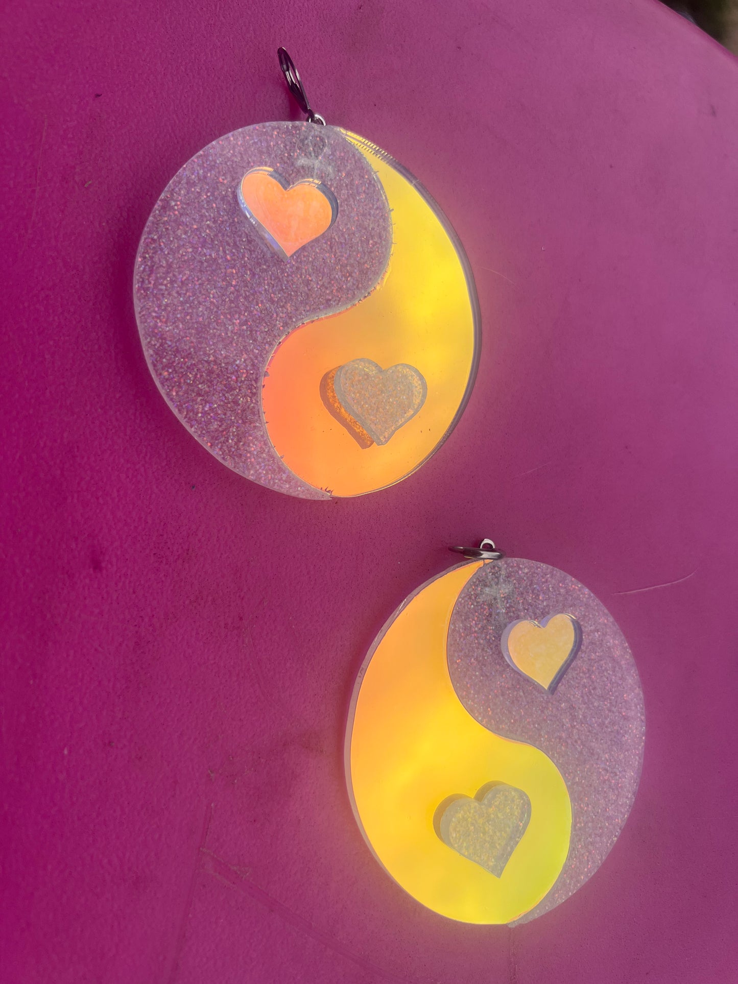 Angel aura Yin Yang Earrings ☯️