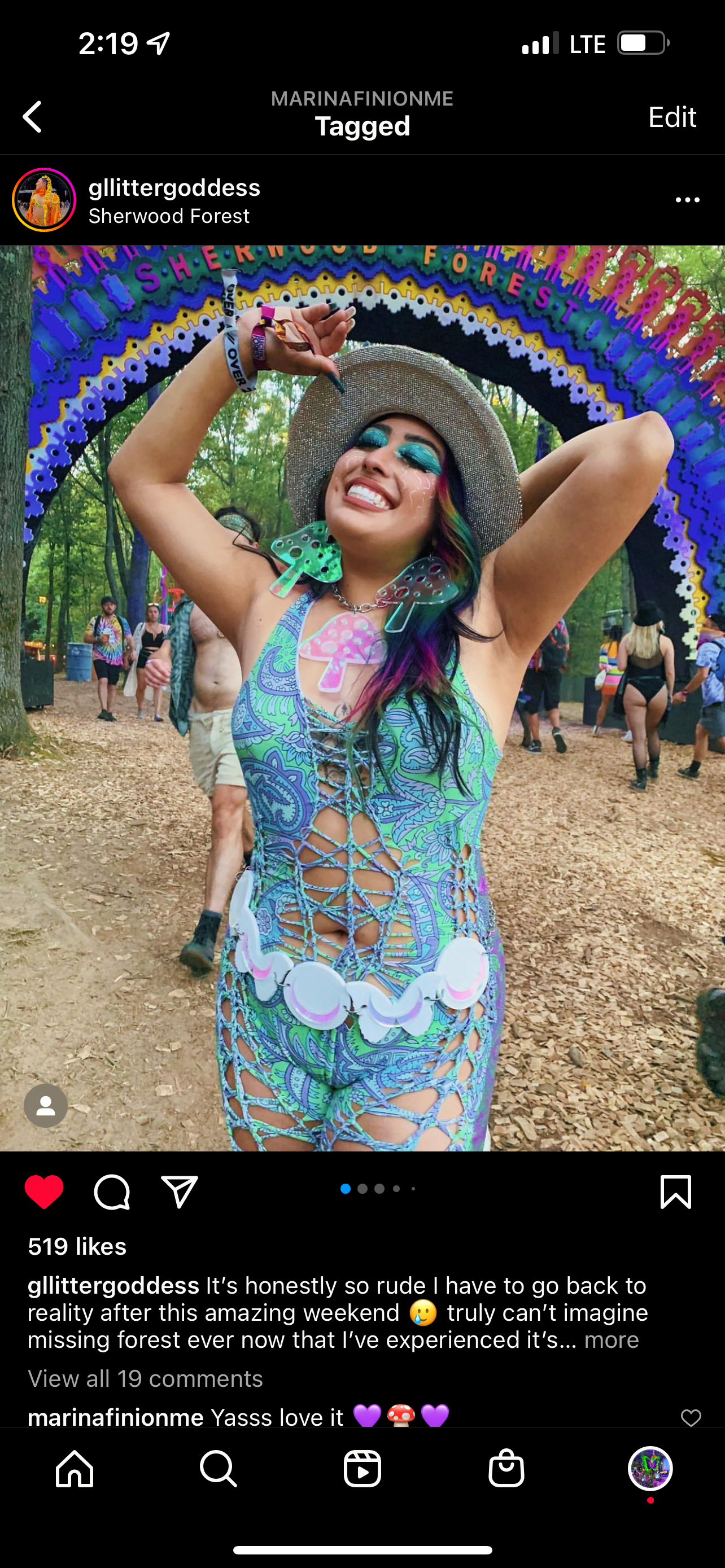 Butterfly Luna white/holo Belt