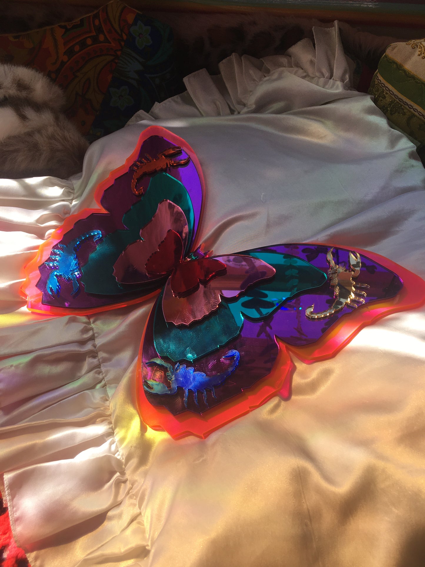 Custom Scorpio Butterfly Mirror