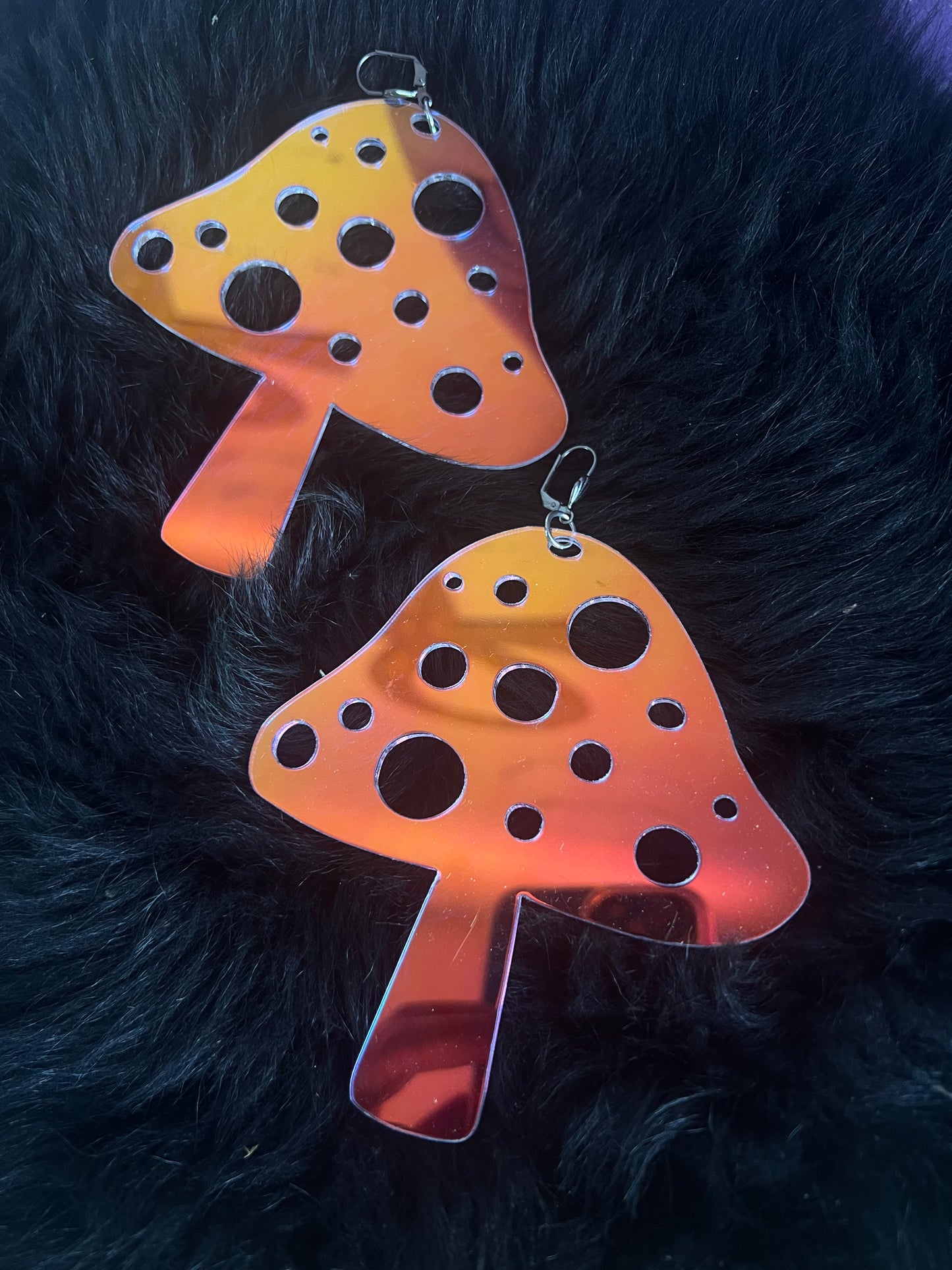 Holographic Mushie Earrings