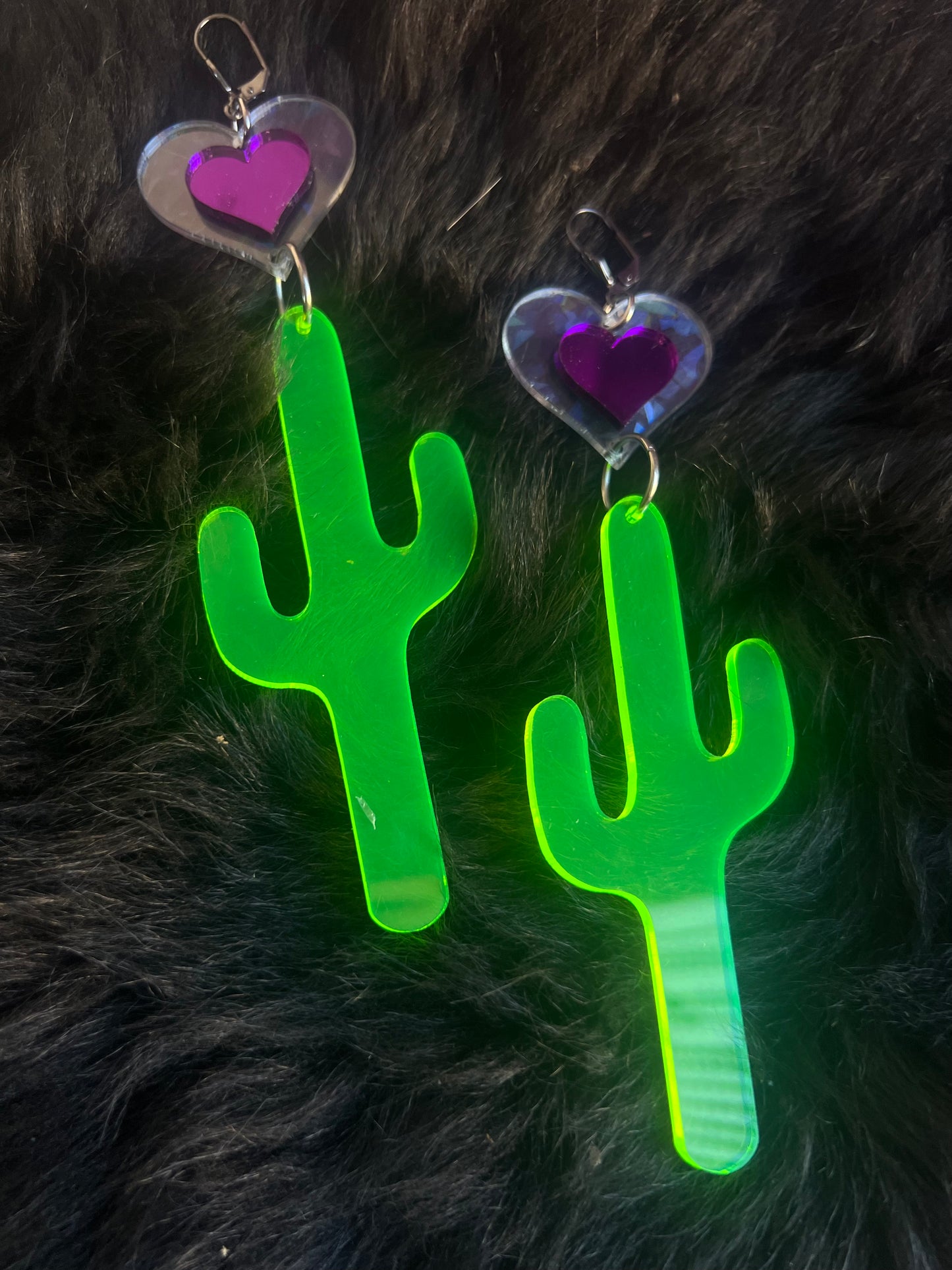 Desert Heart cactus Love Earrings