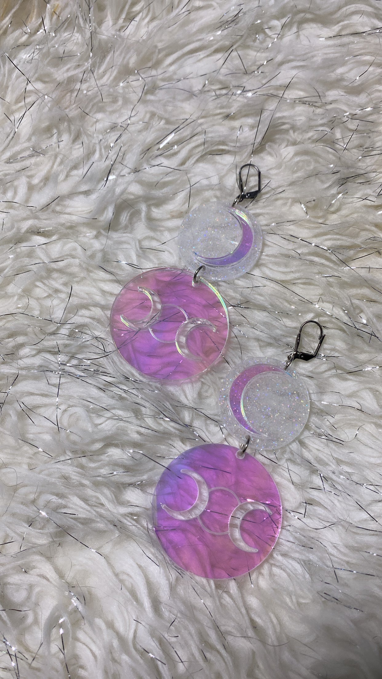 Triple Goddess Luna Earrings