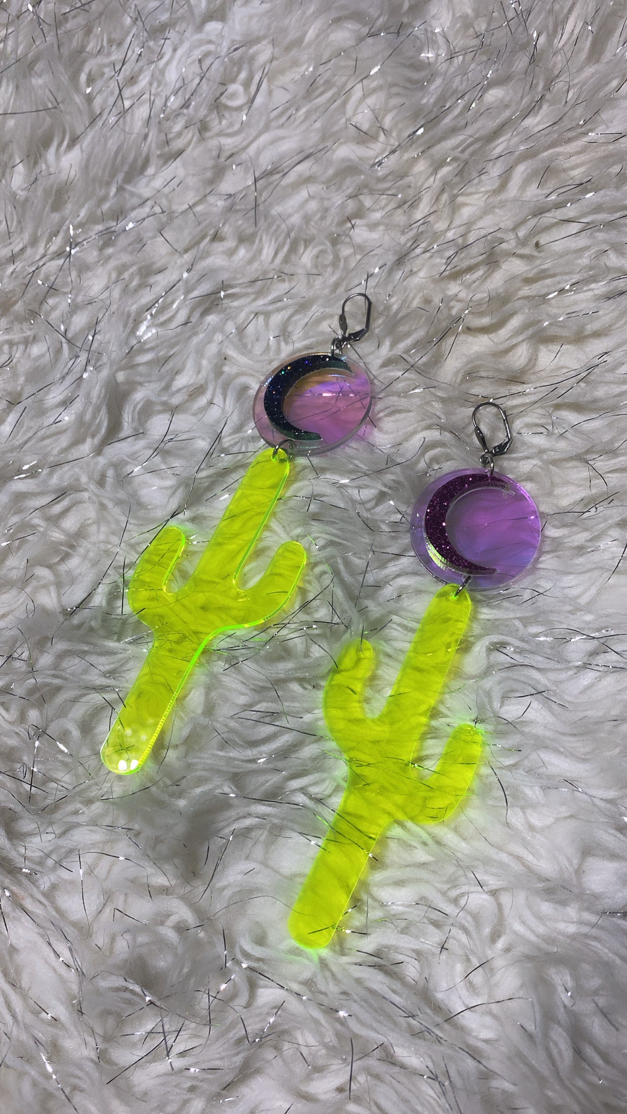 Neon Desert Luna Earrings