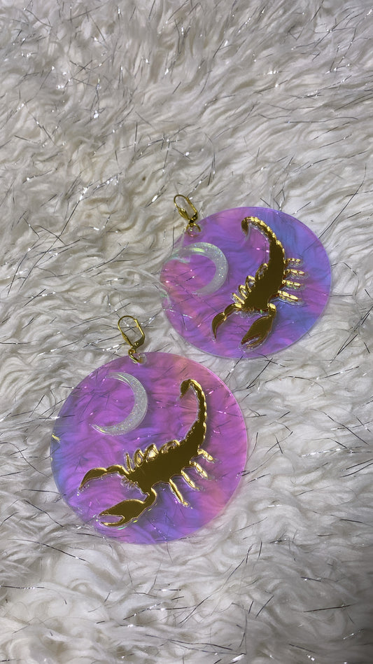 Iridescent Scorpio Earrings