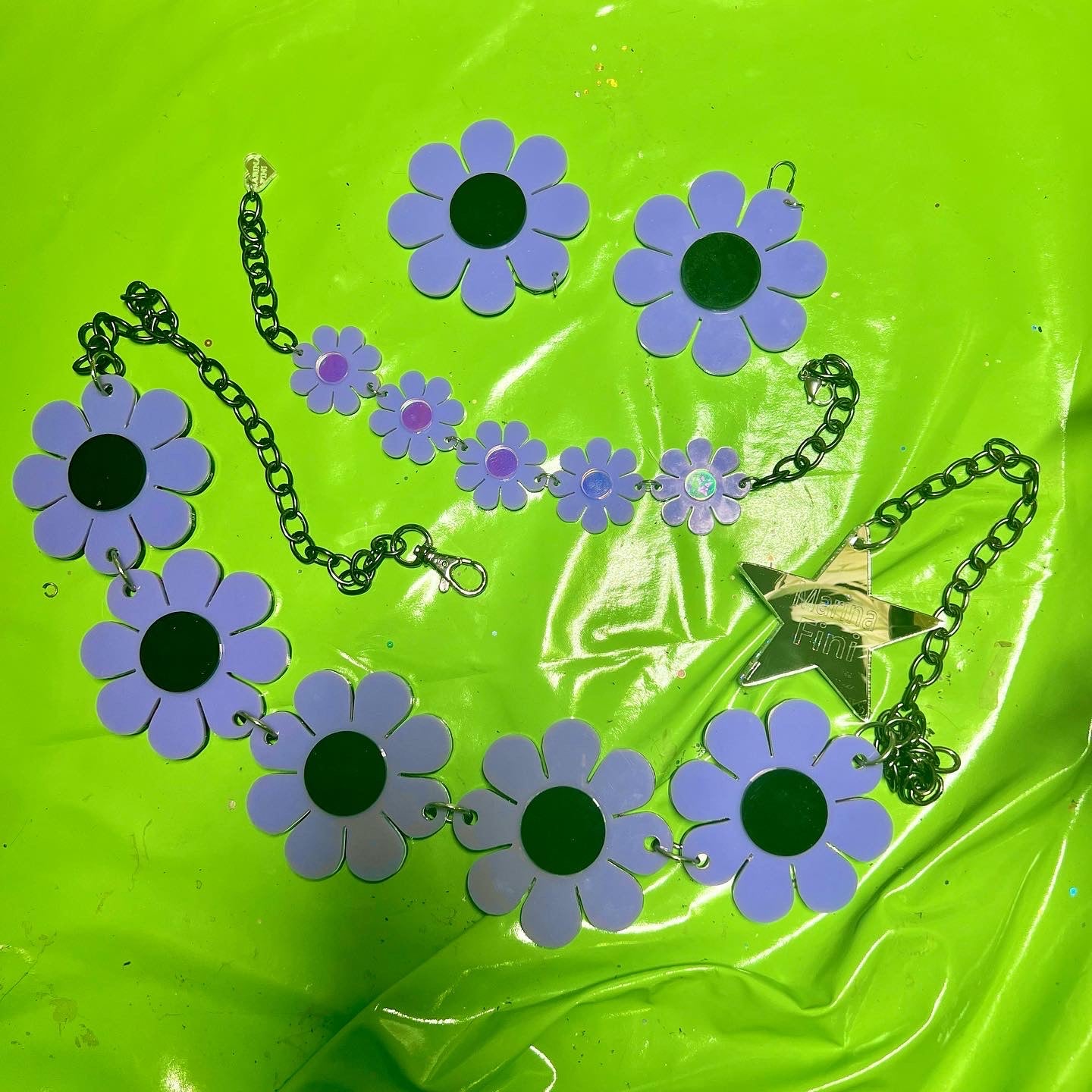 Double Layer Lavender Flower Power Belt