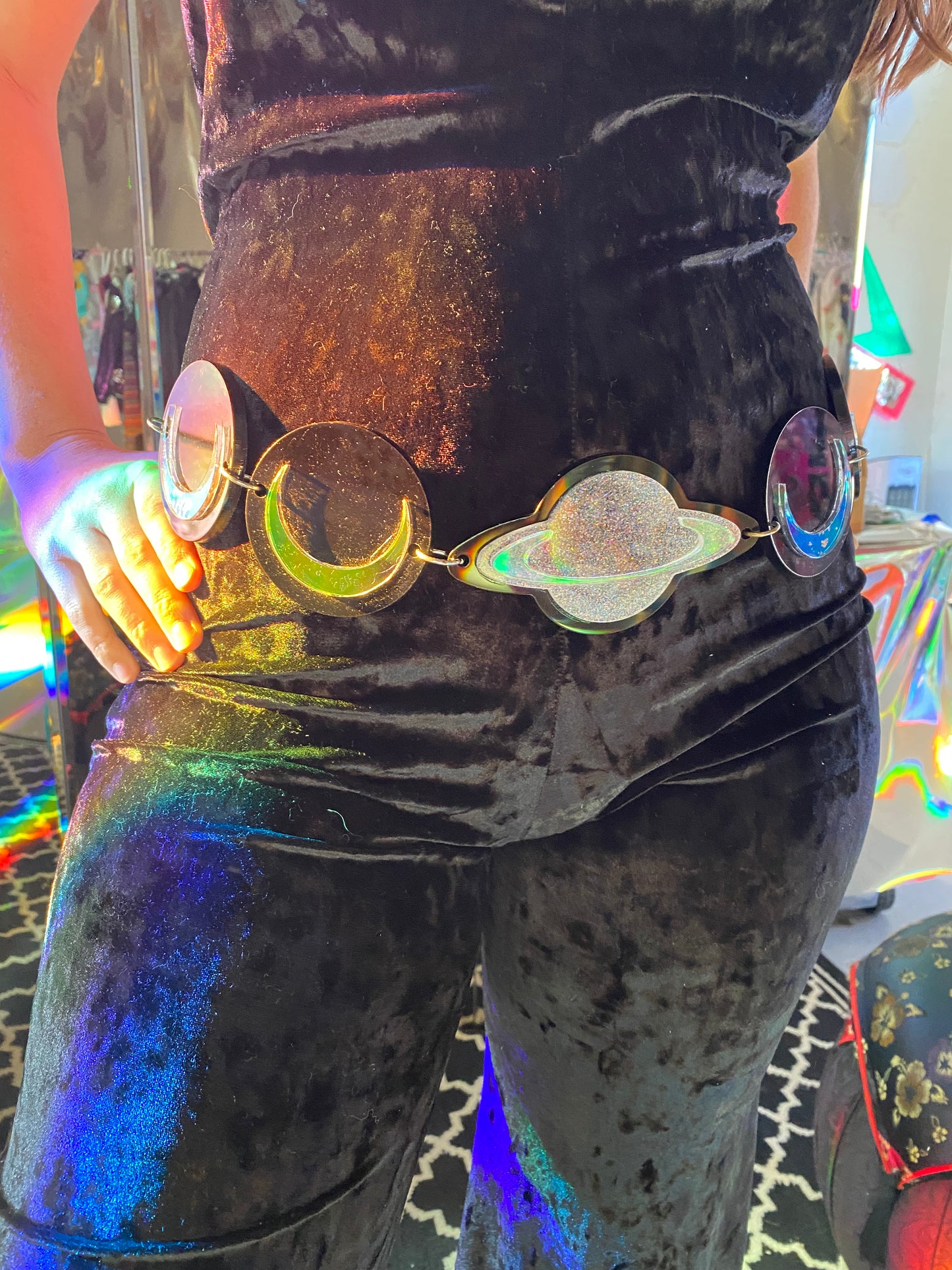 Galaxy Warrior Silver Saturn Luna Belt