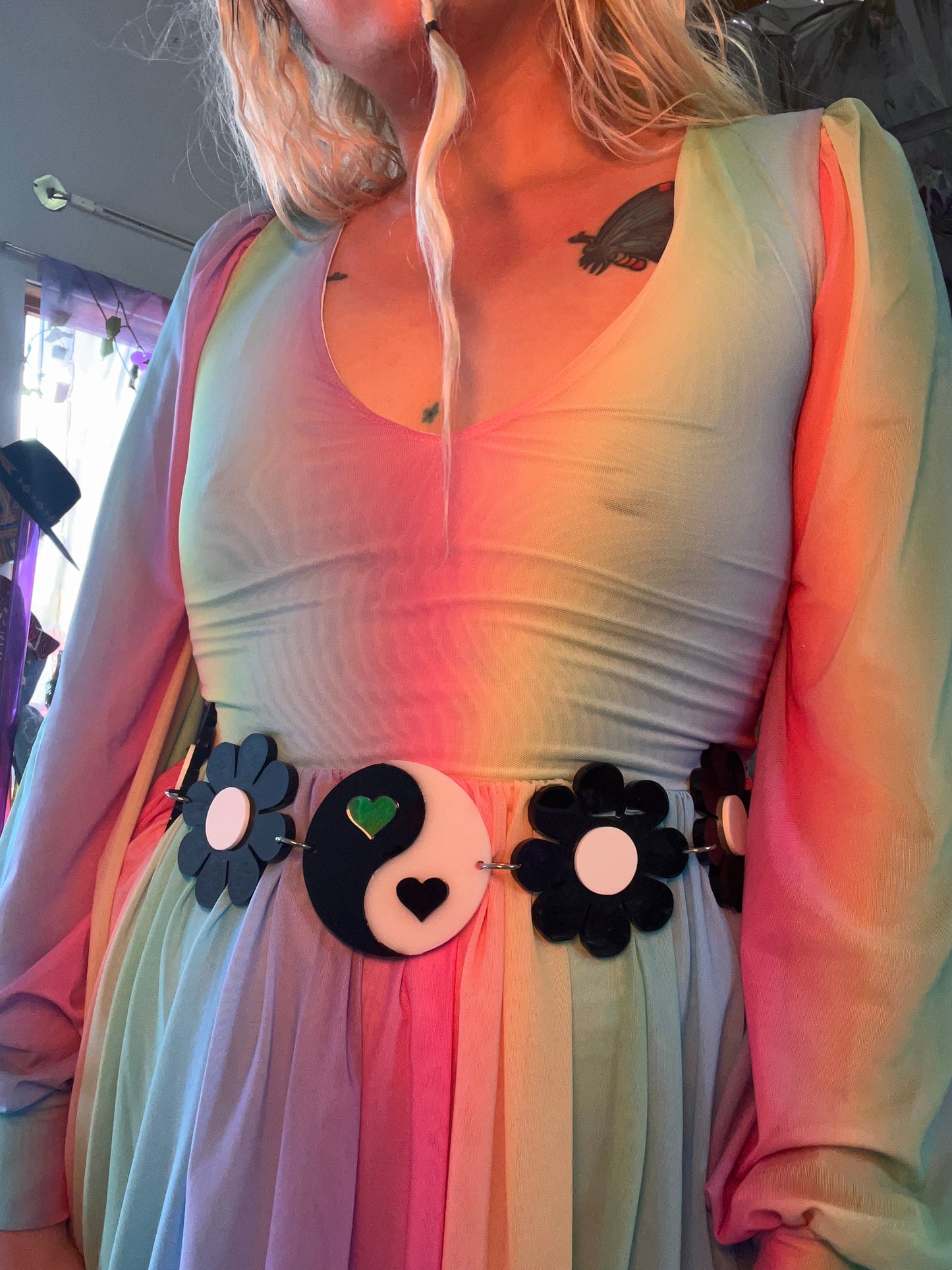 Yin Yang Flower Power Belt