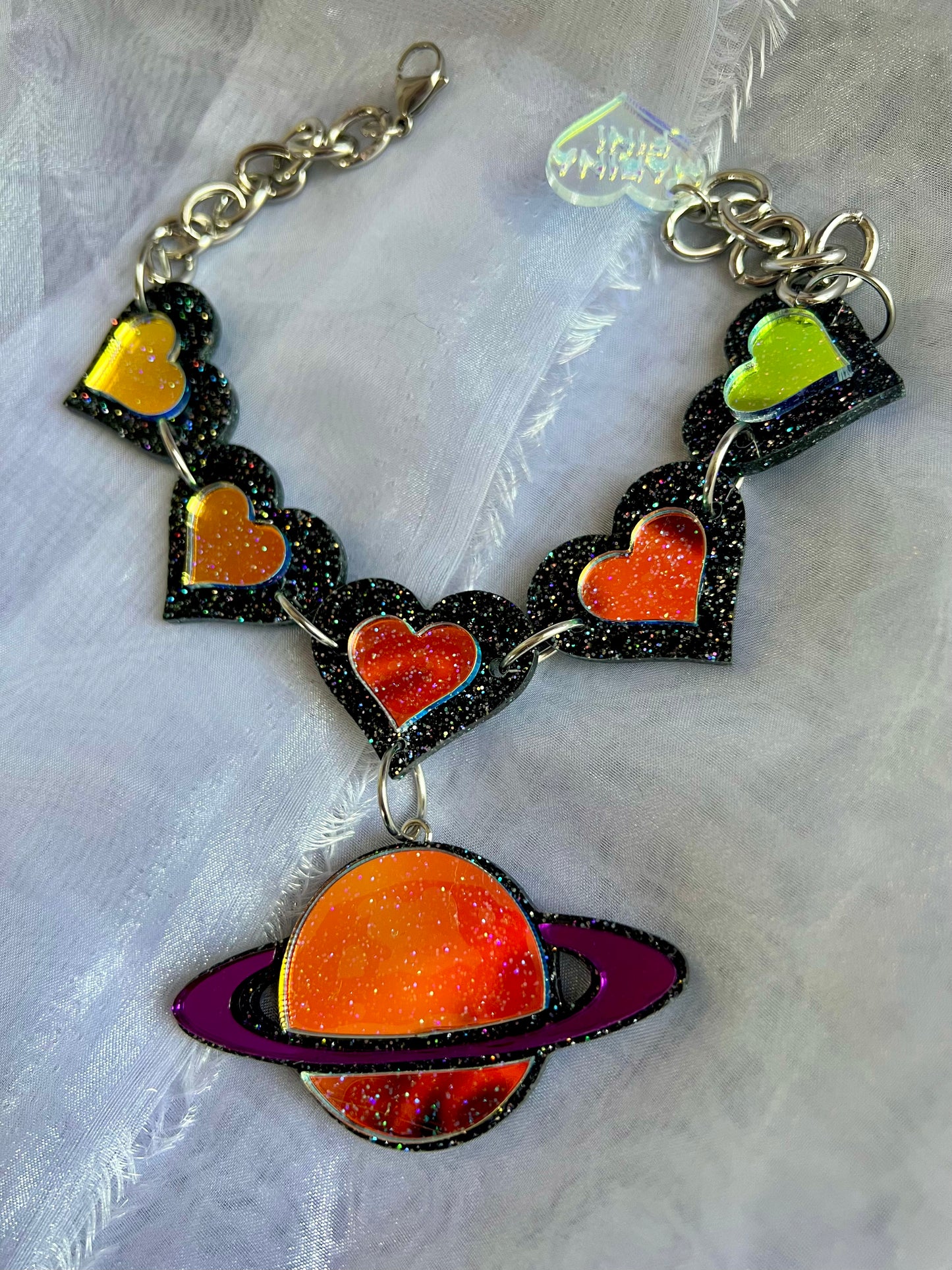 Goth heart saturn πͺ Choker π€