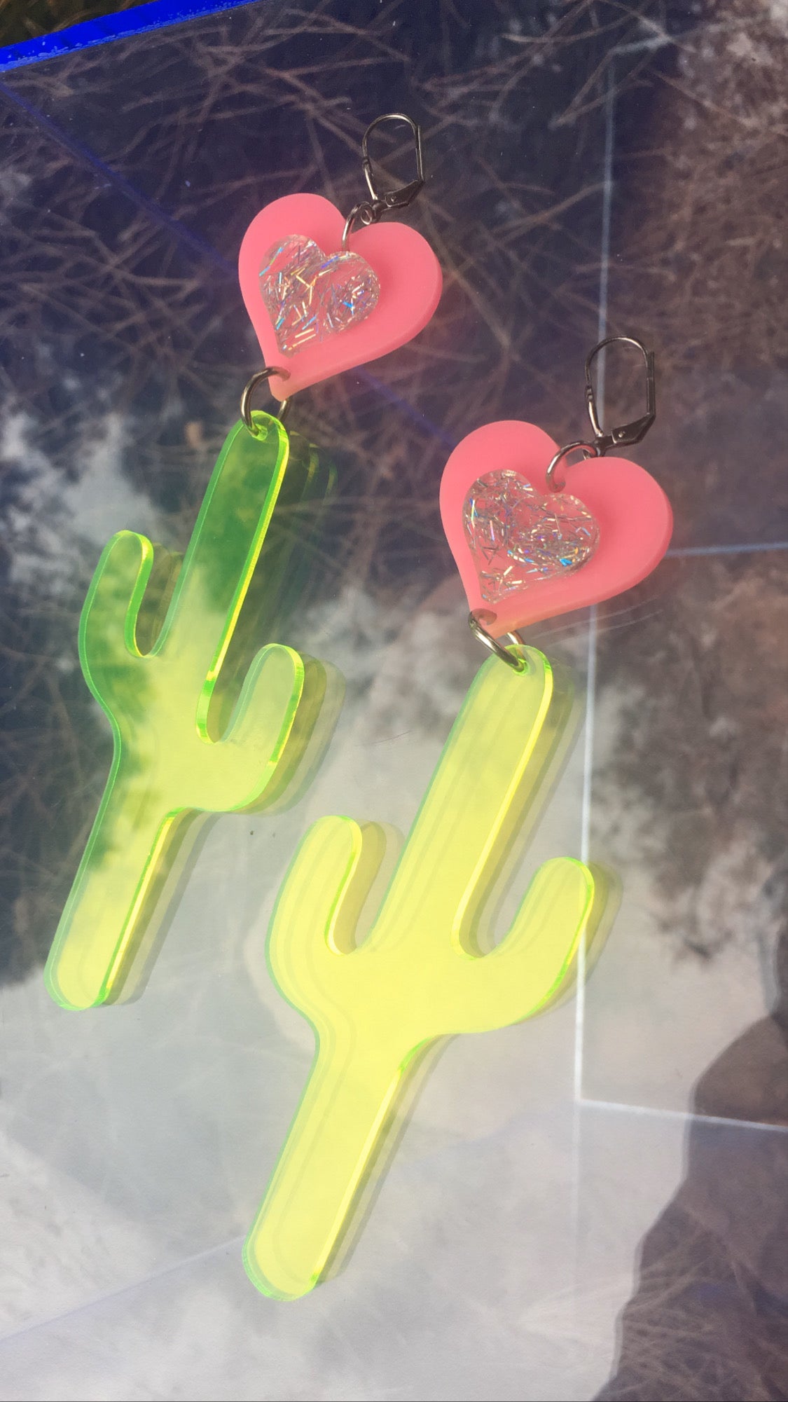 Desert Heart cactus Love Earrings
