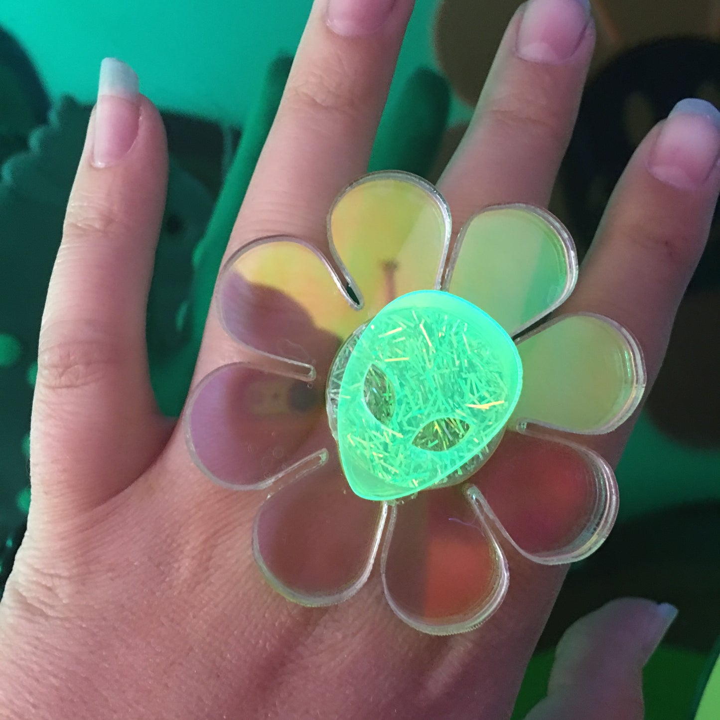 Alien Flower Power Ring