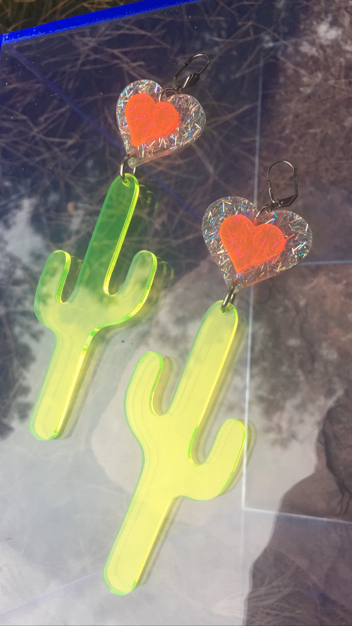 Desert Heart cactus Love Earrings