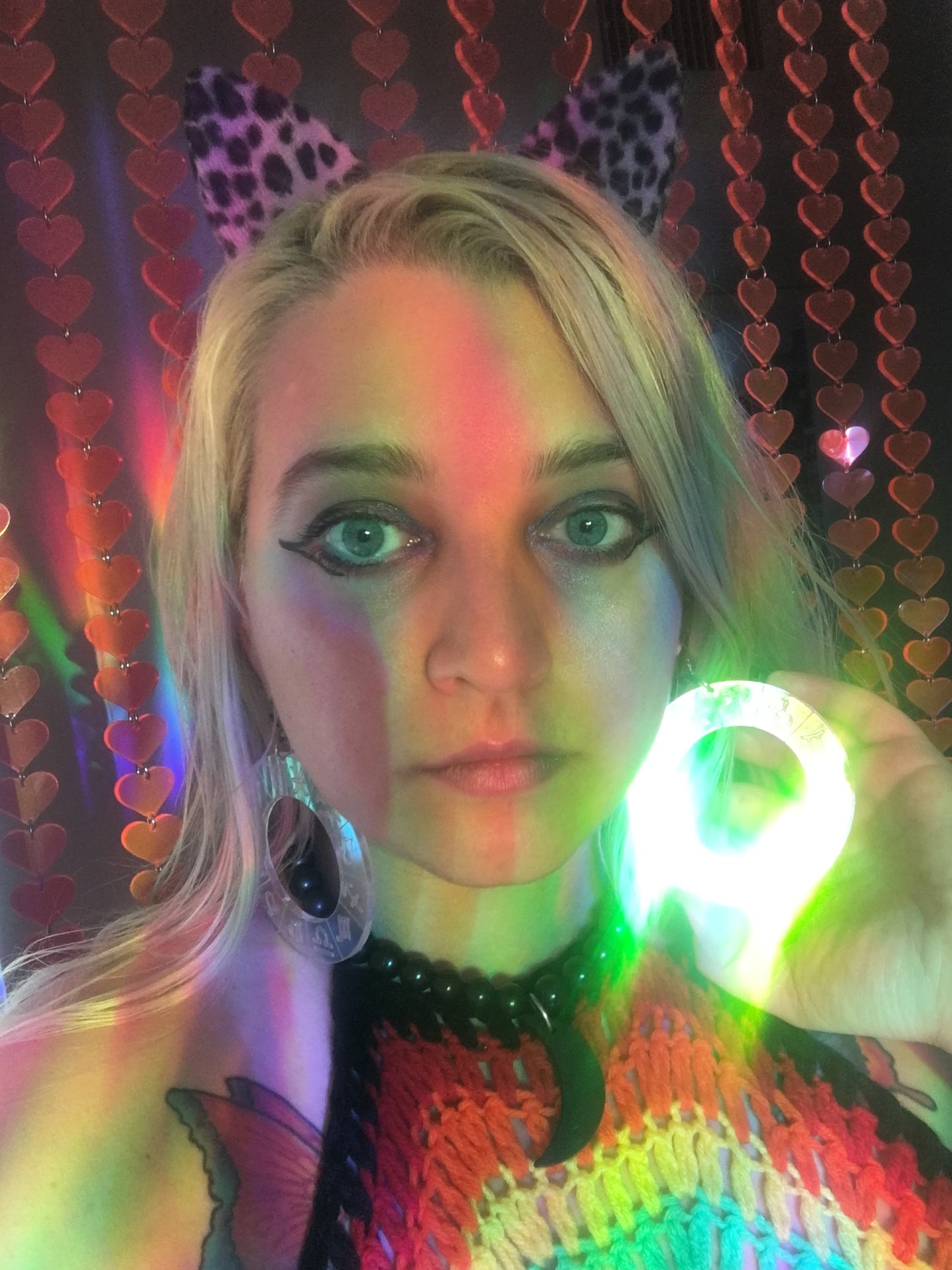 Holographic Zodiac Wheel Earrings