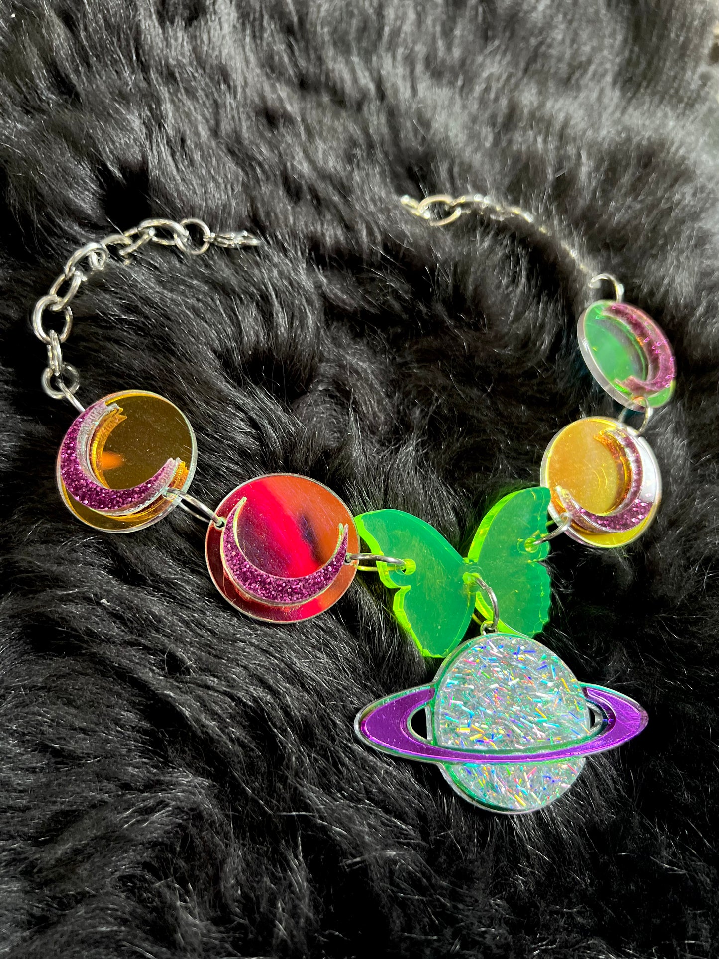 Luna butterfly saturn 🪐 Choker