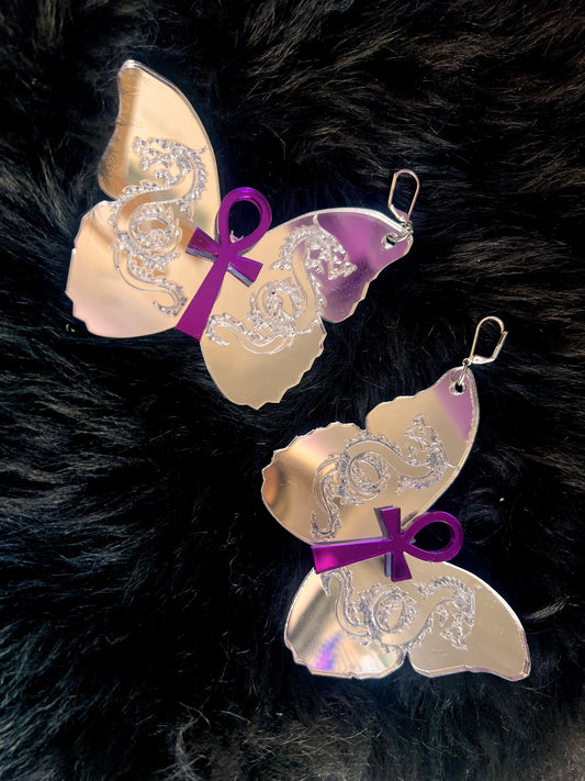 Dragon butterfly Earrings 🦋🐲🦋