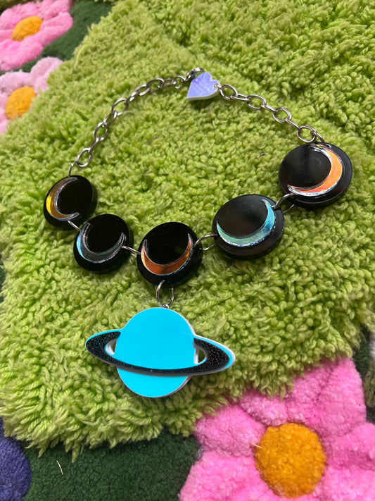 Alienatrix Space girl Drip choker (one of a kind) 👽🐬🦋