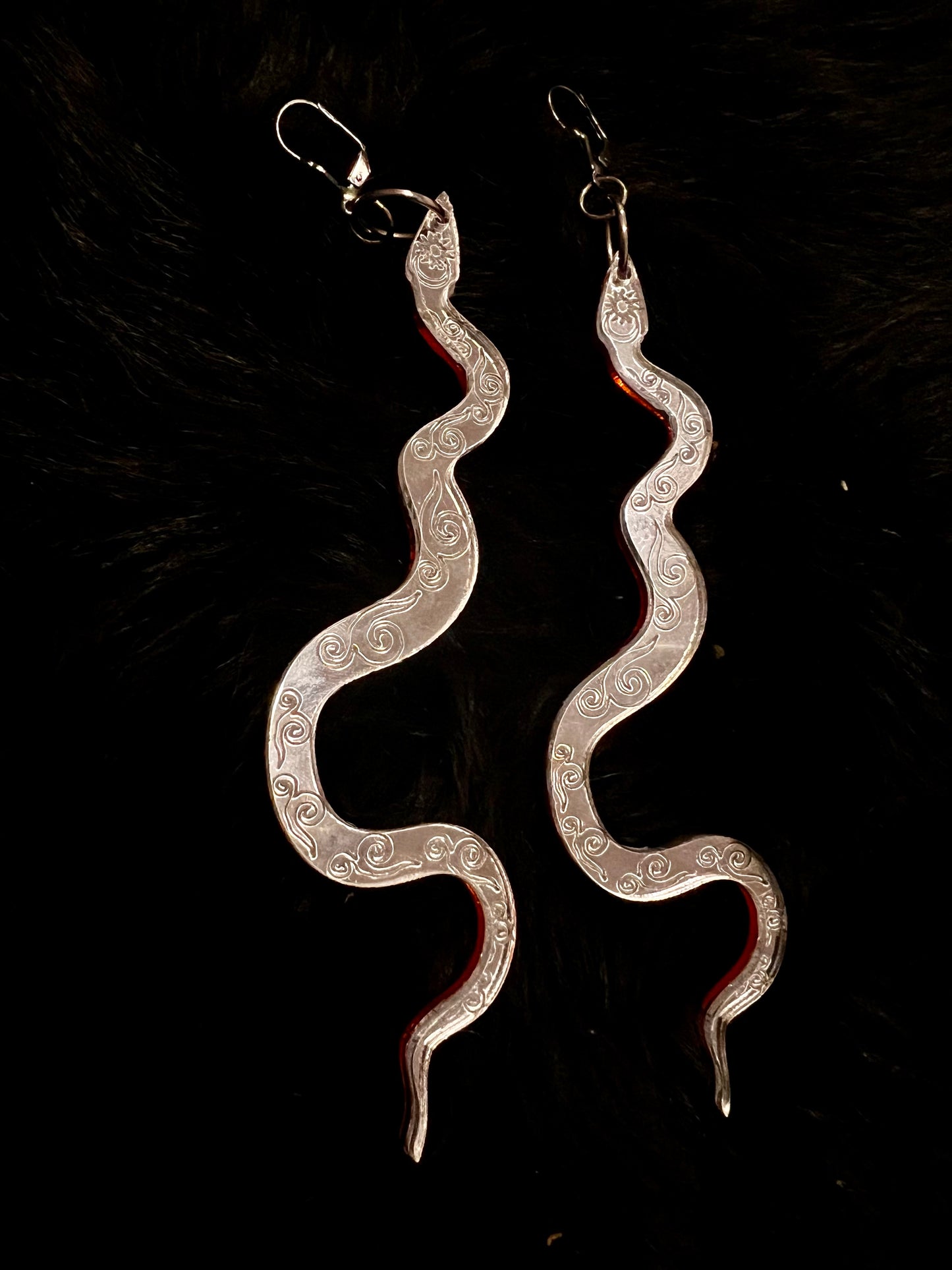Solar Snake Earrings
