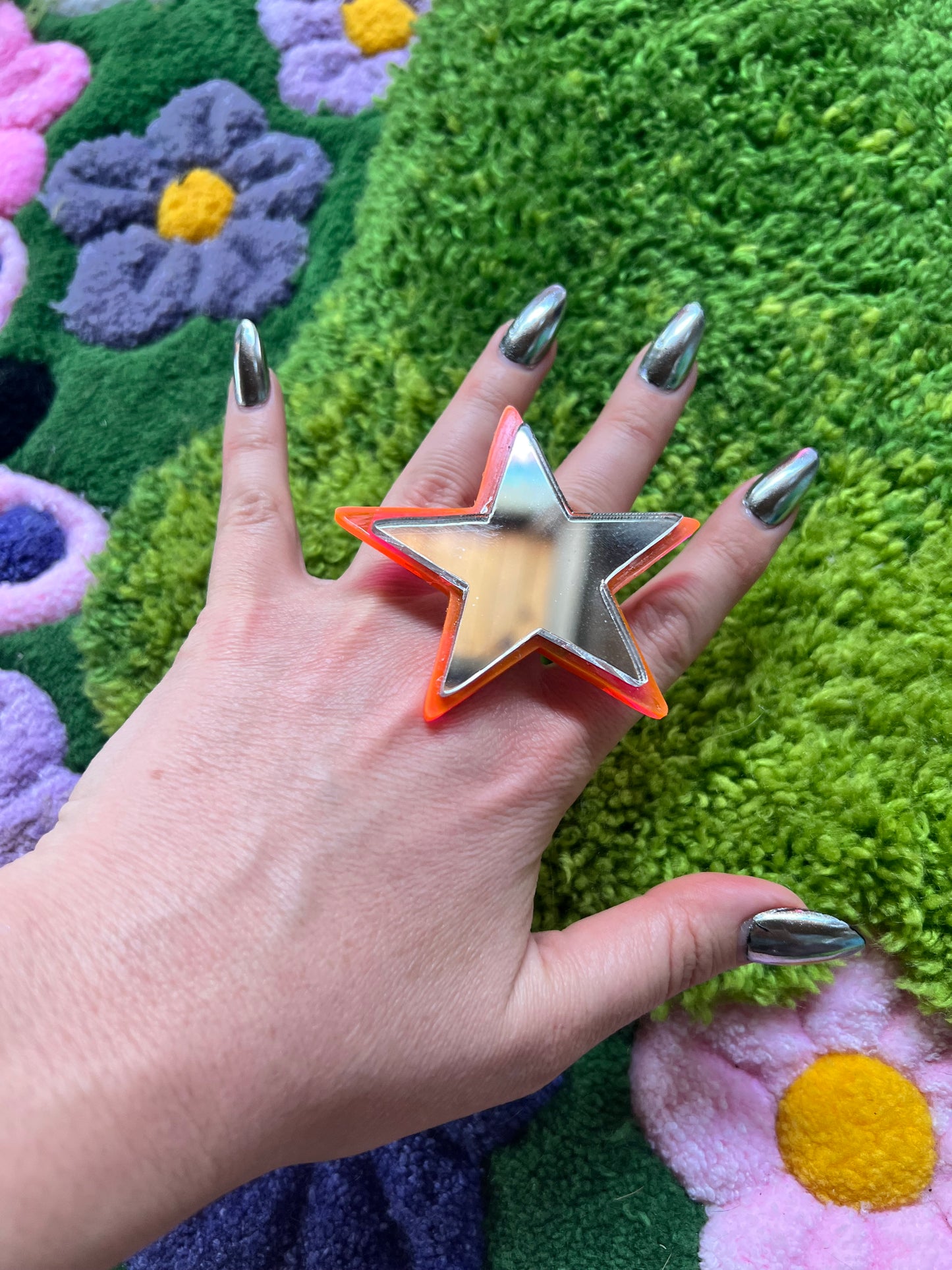 Neon Space Barbie 🩷⭐️🩷 Star Ring