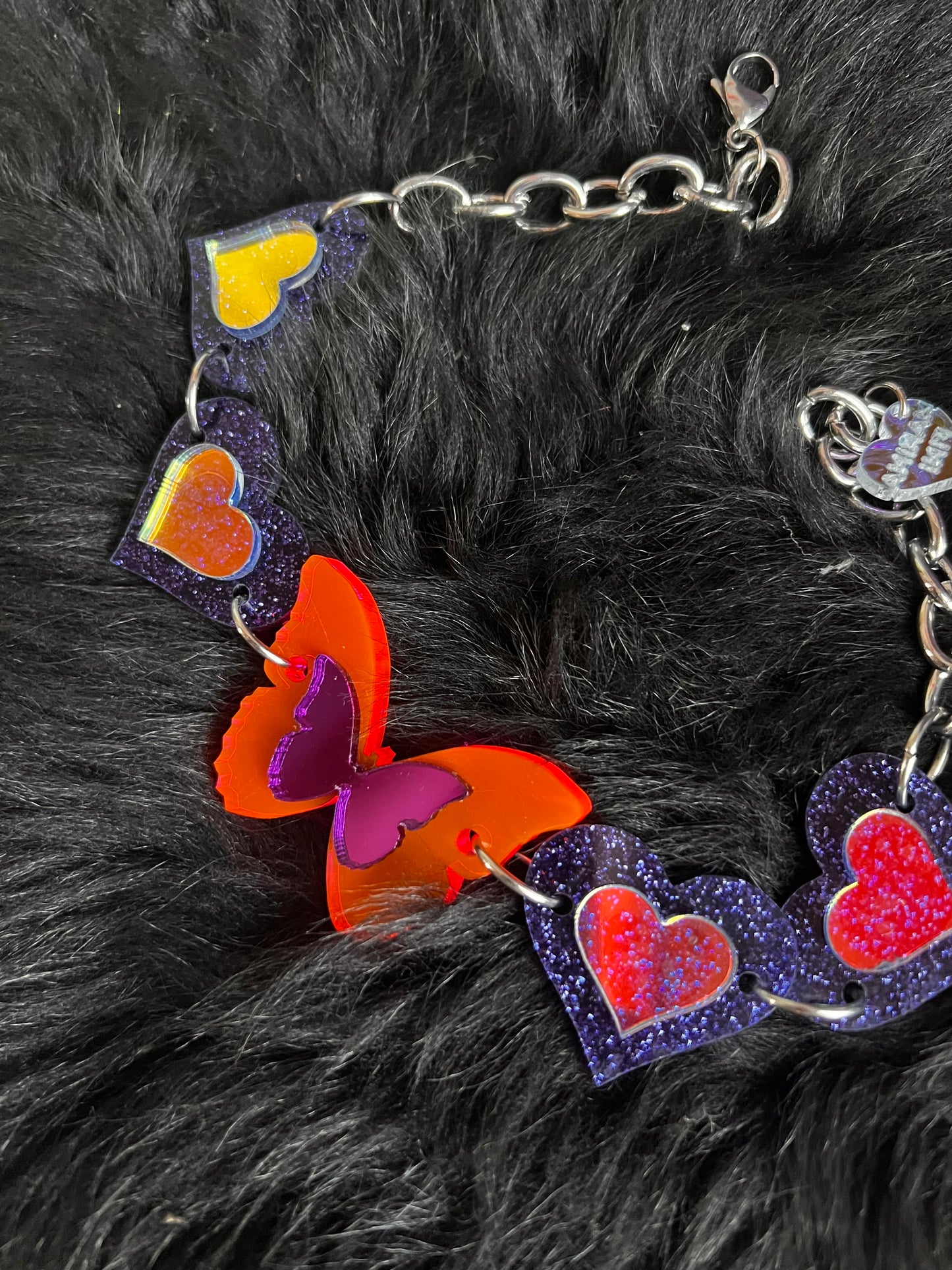 Cheshire cat meow butterfly 💓🦋💓 love Choker