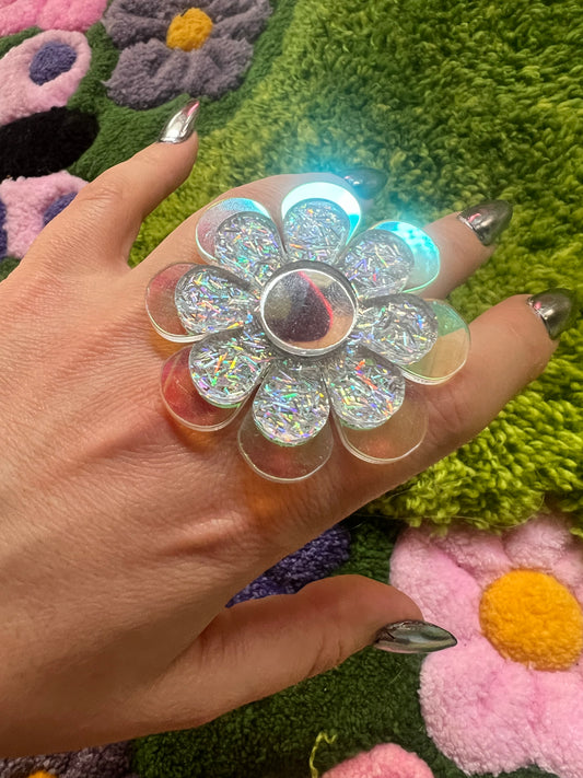 Angel🪽double Flower Power Ring 🌸⭐️