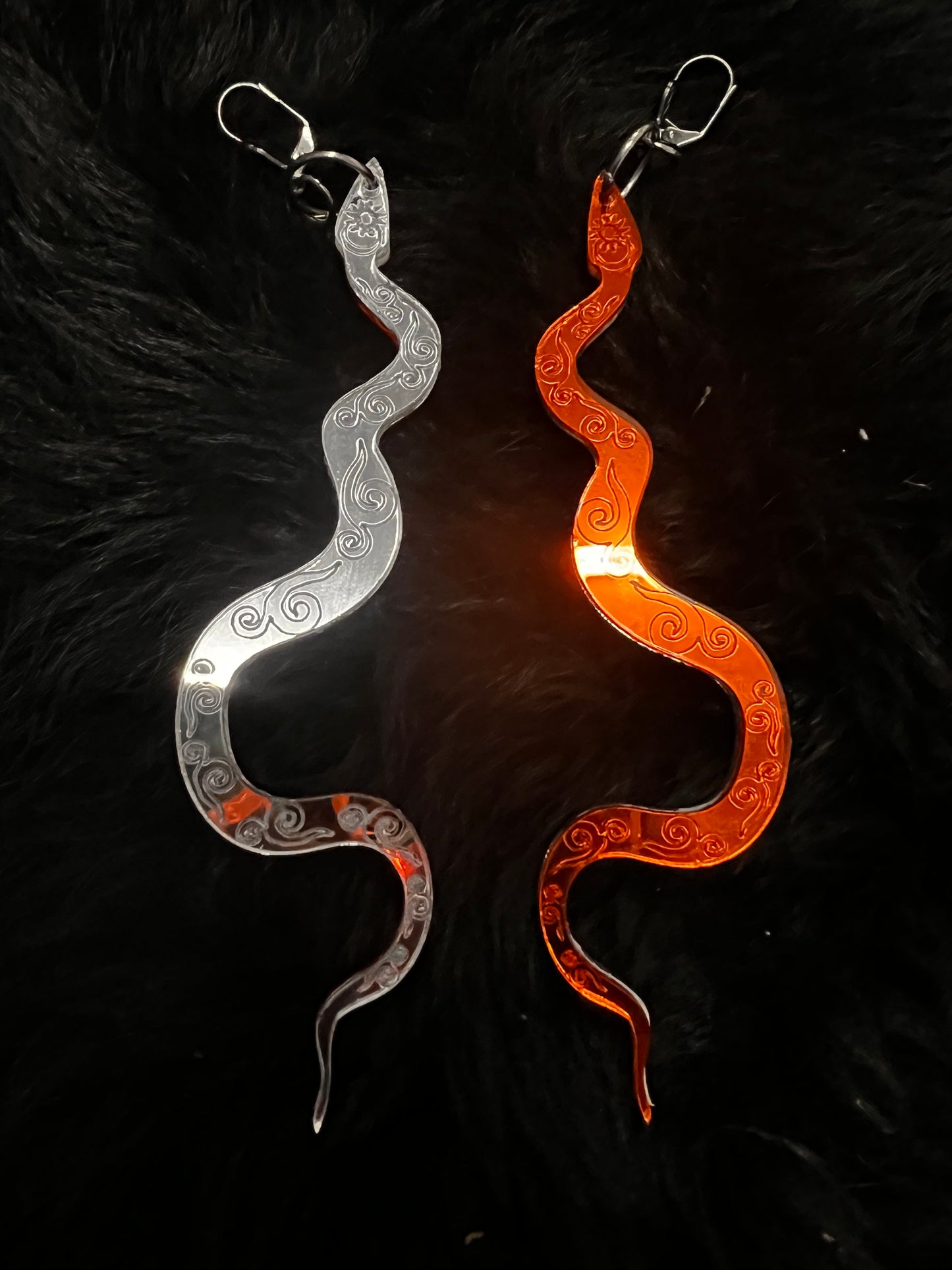 Solar Snake Earrings