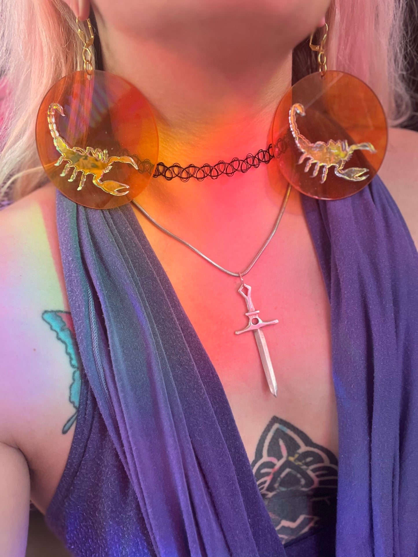 Golden Hour Scorpio earrings 🦂