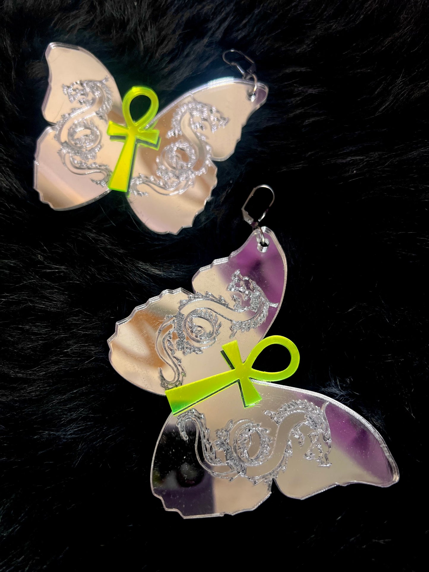 Dragon butterfly Earrings 🦋🐲🦋