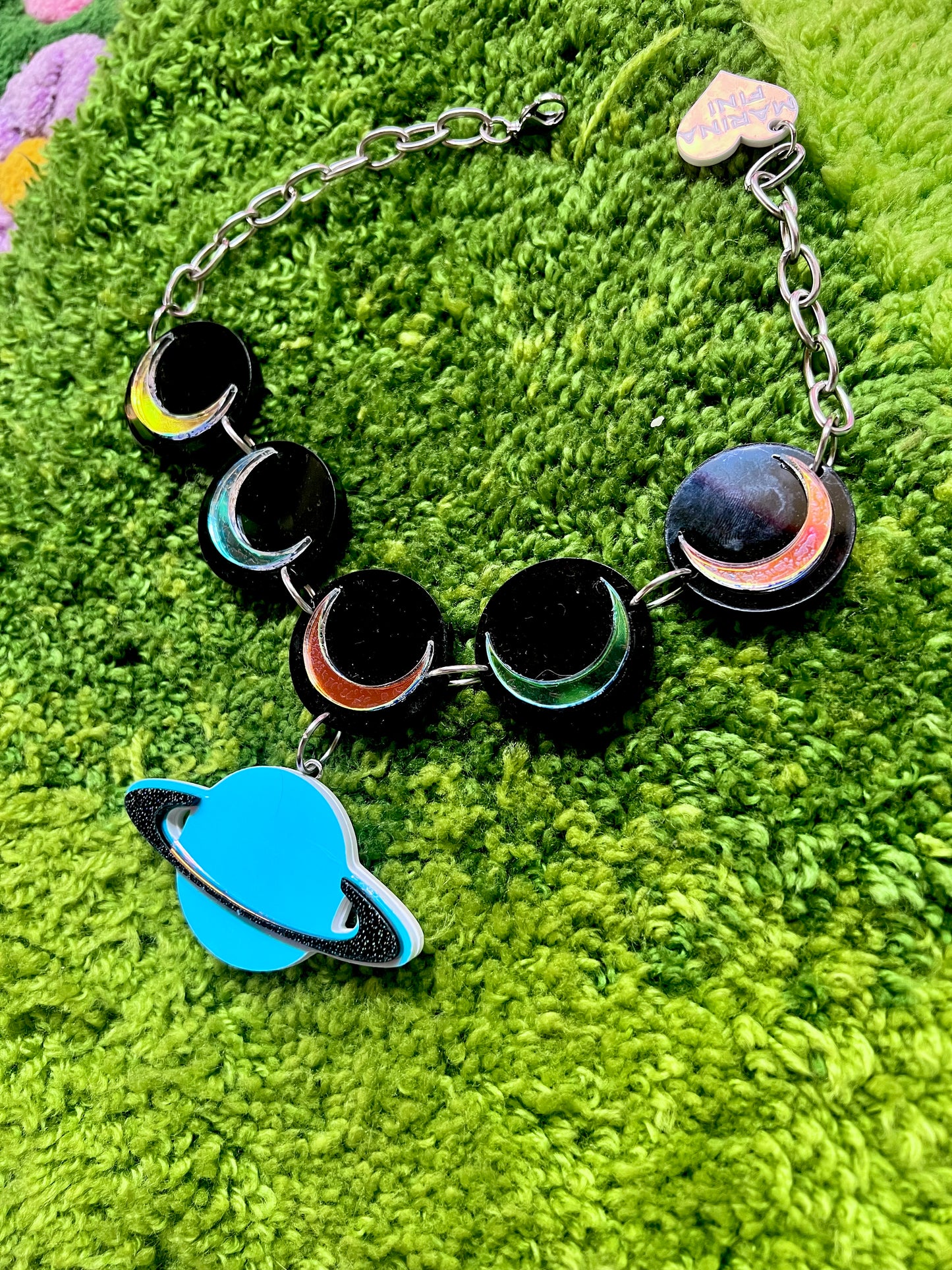 Alienatrix Space girl Drip choker (one of a kind) 👽🐬🦋