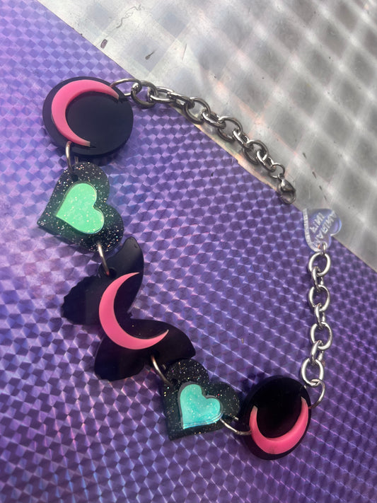 Kuromi inspired Butterfly luna dreams Choker