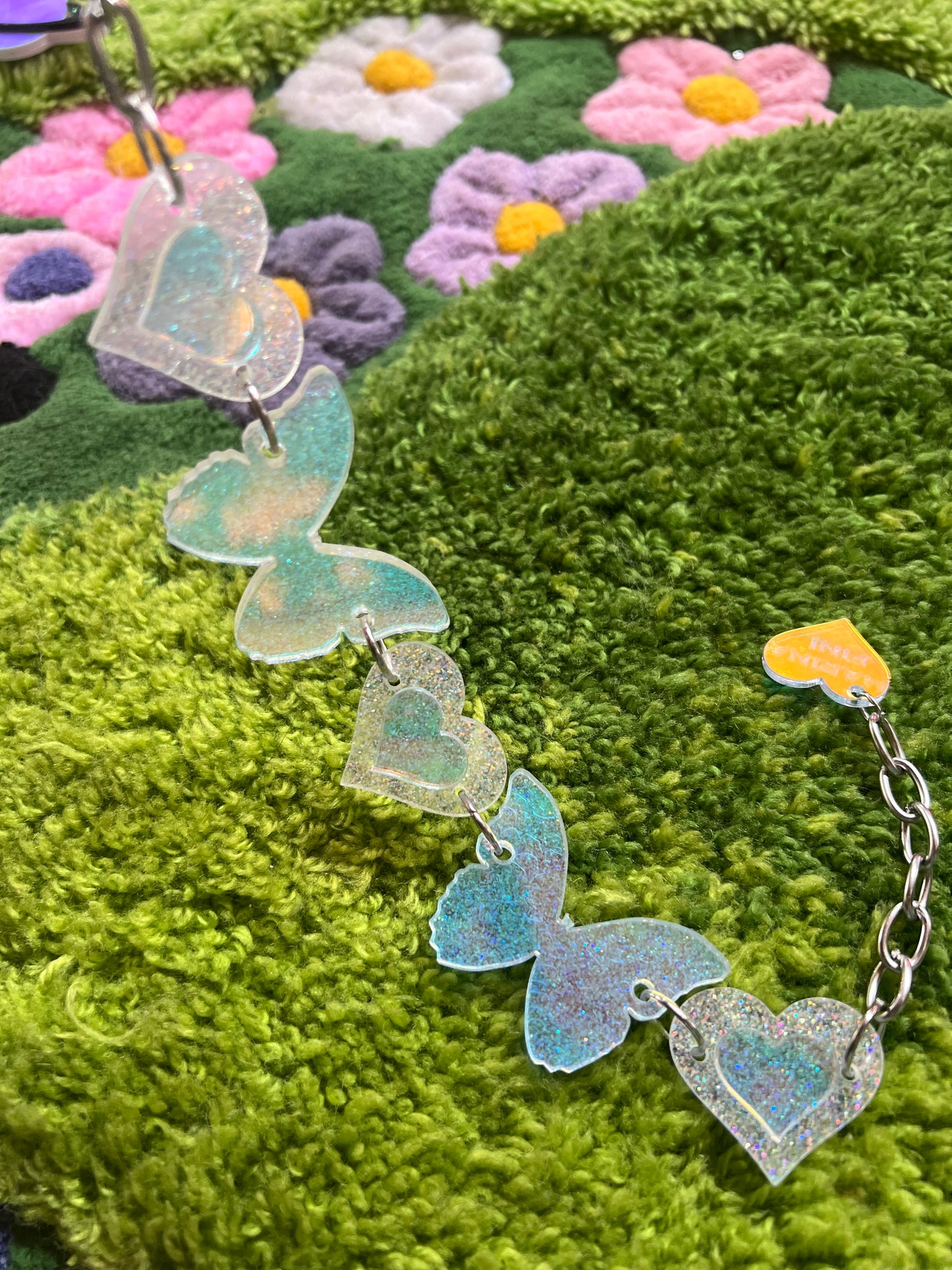 Holographic goddess Butterfly Choker 🦋🩷🪽 (Copy)