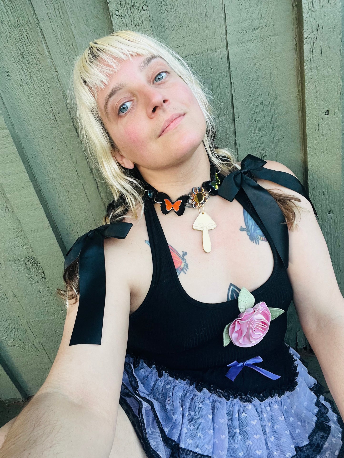 Golden Mushroom Drip choker 🍄‍🟫 (one of a kind)