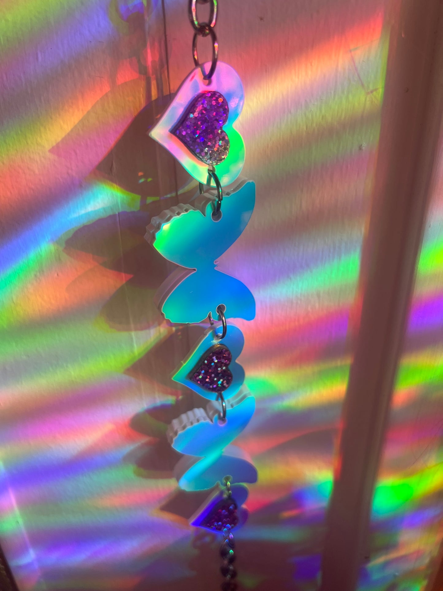 Holographic goddess Butterfly Choker 🦋🩷🪽