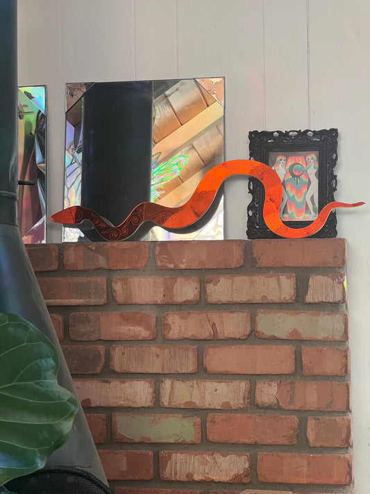 Orange Snake wall piece 🐍🧡