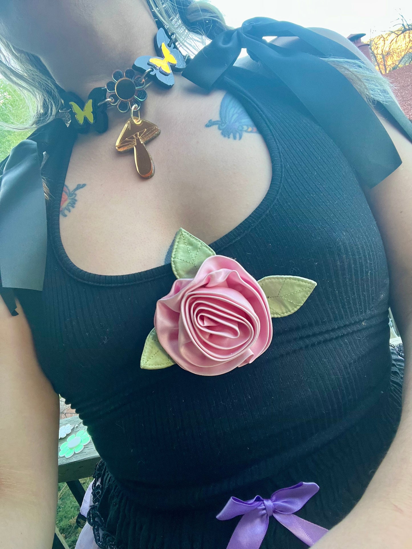 Golden Mushroom Drip choker 🍄‍🟫 (one of a kind)