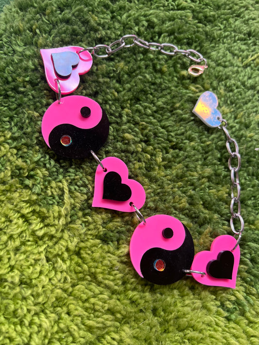 Zen Barbie 🖤💓🖤☯️ Yin Yang Love Choker