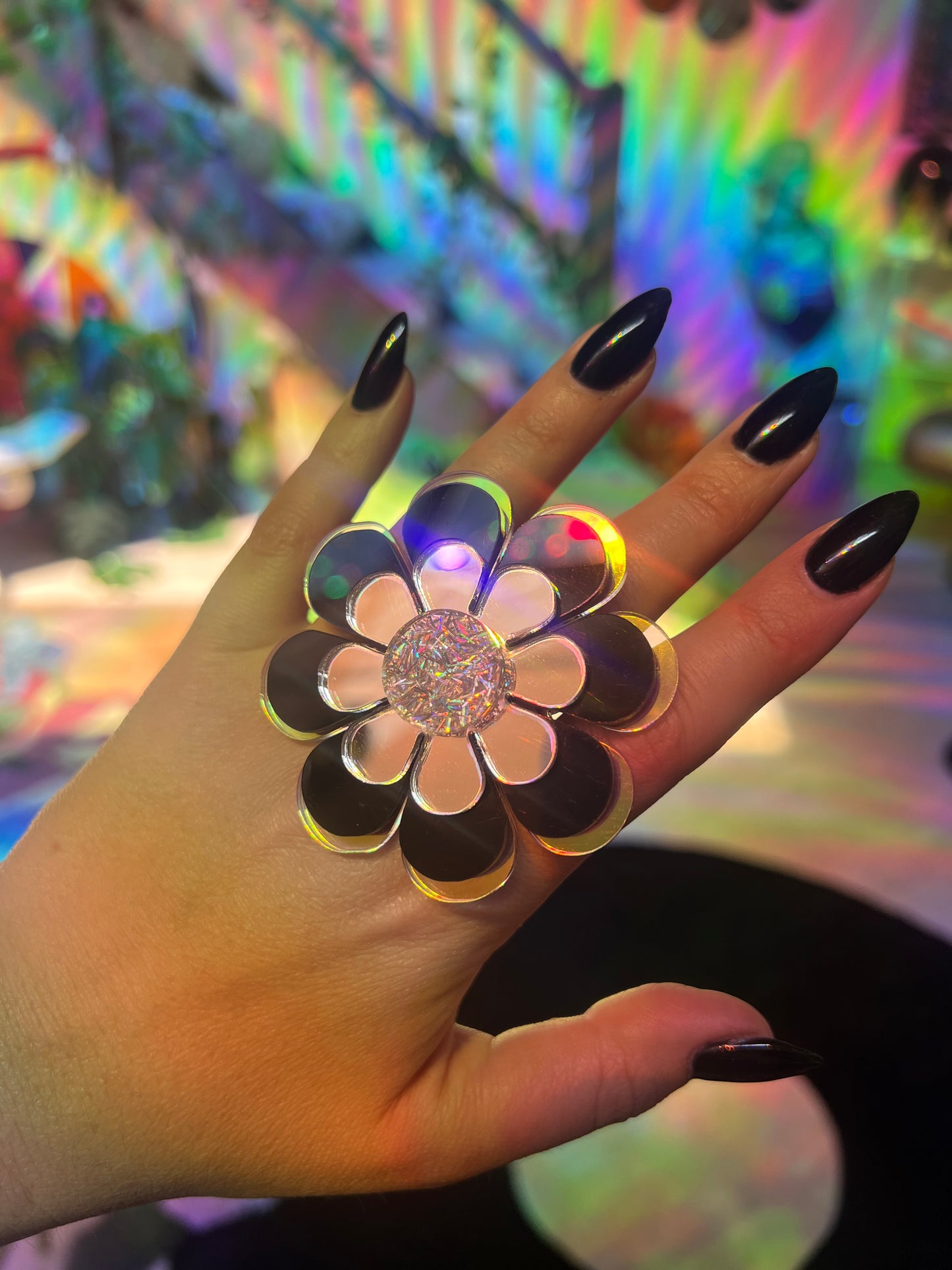 Triple Flower Power Ring