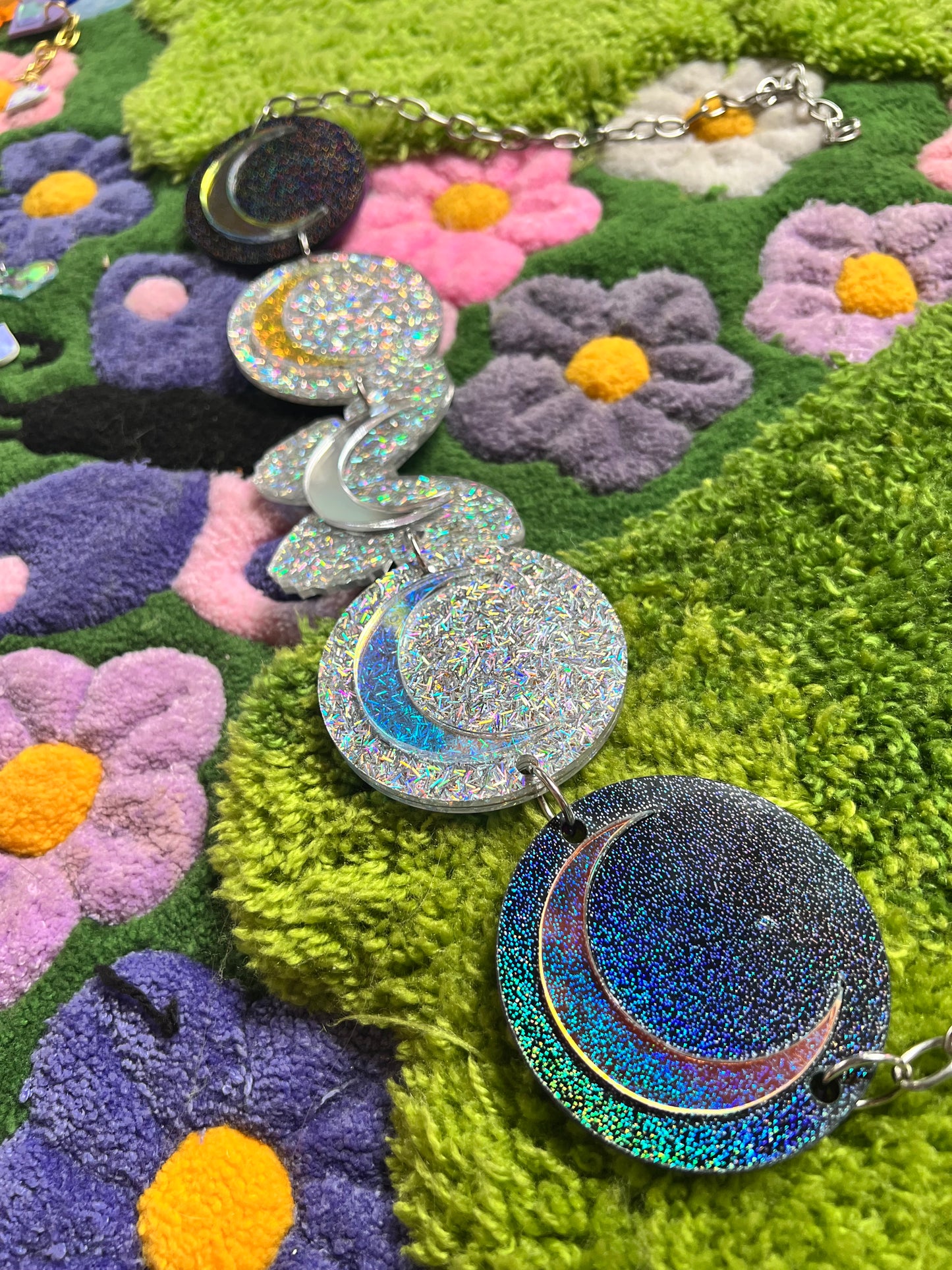 Cyber Goth Butterfly Luna Belt (one of a kind) 🦋🌙